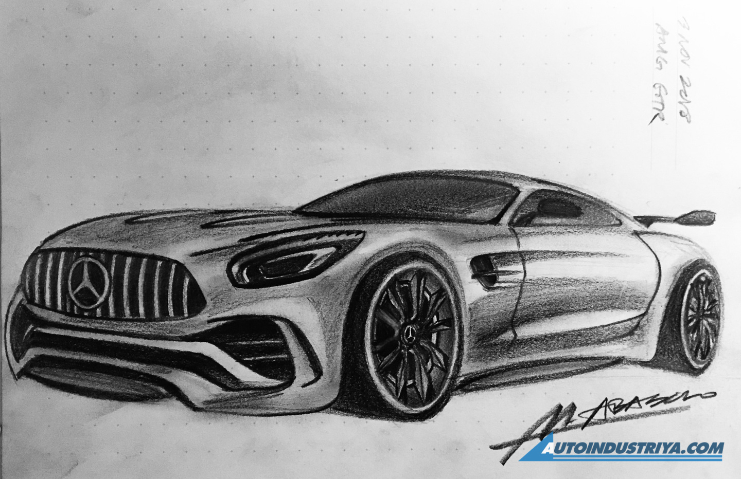 A passion for sketching cars