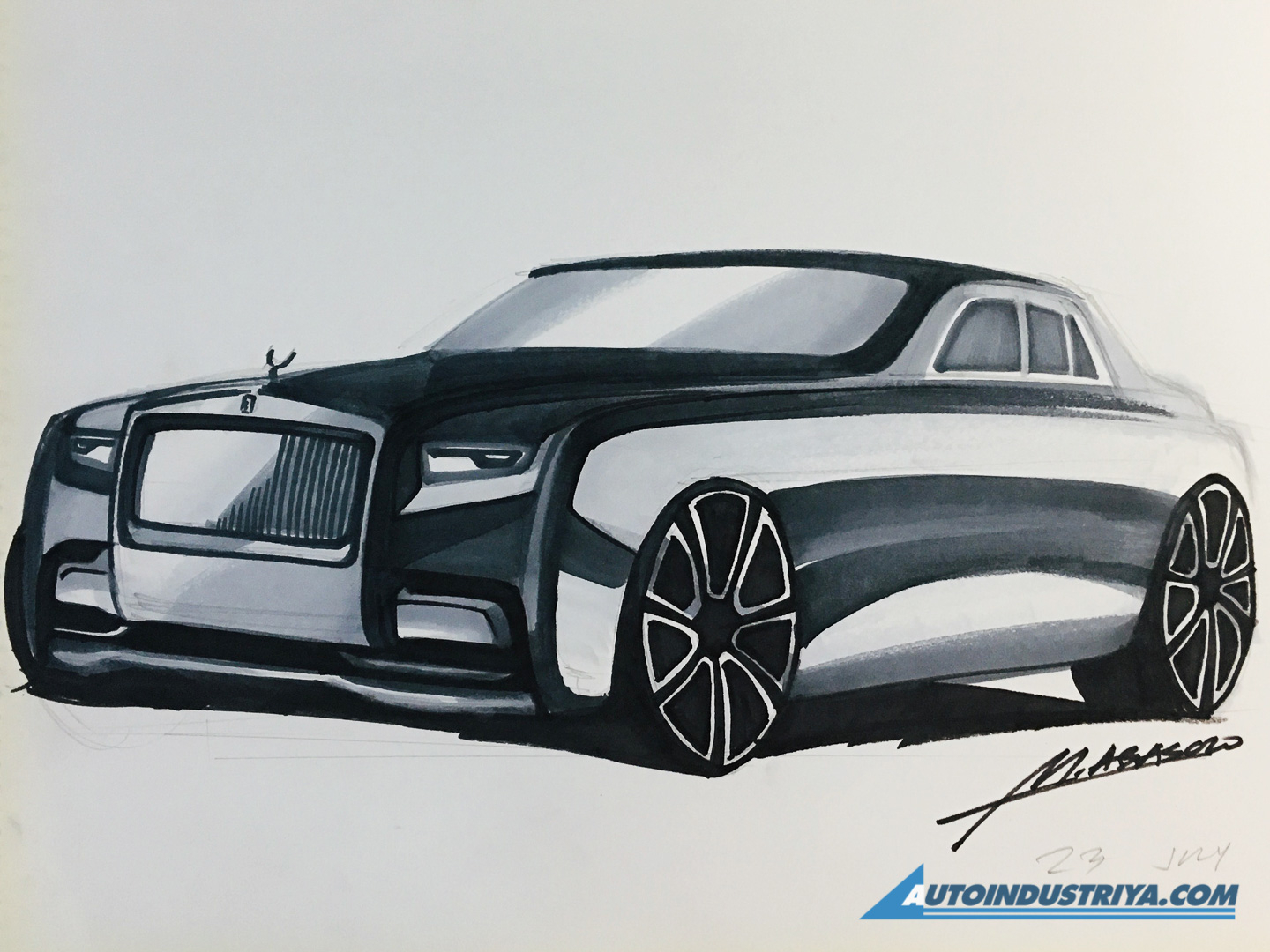A passion for sketching cars