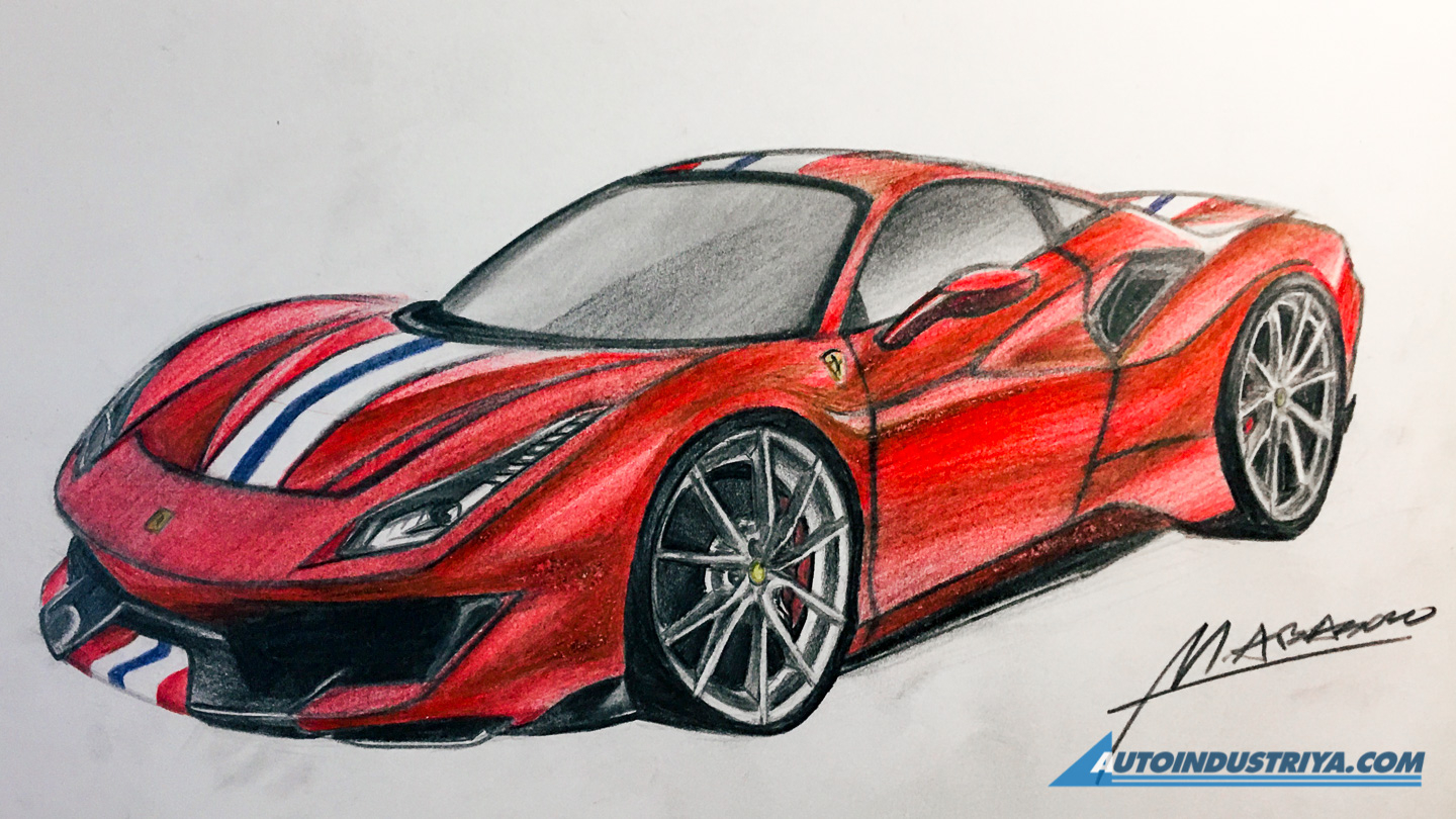 A passion for sketching cars