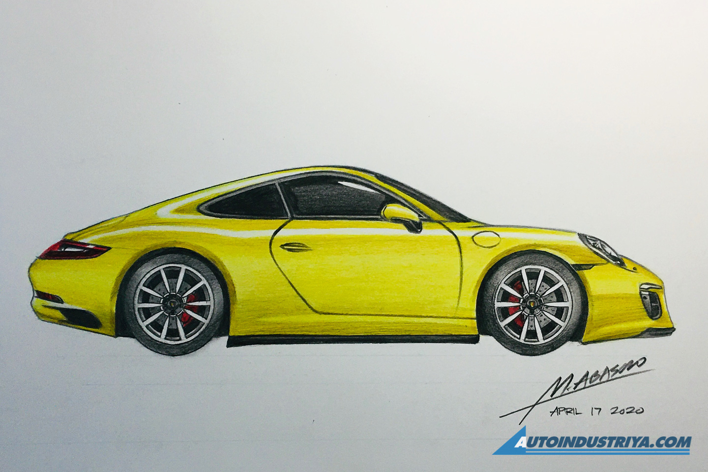 A passion for sketching cars