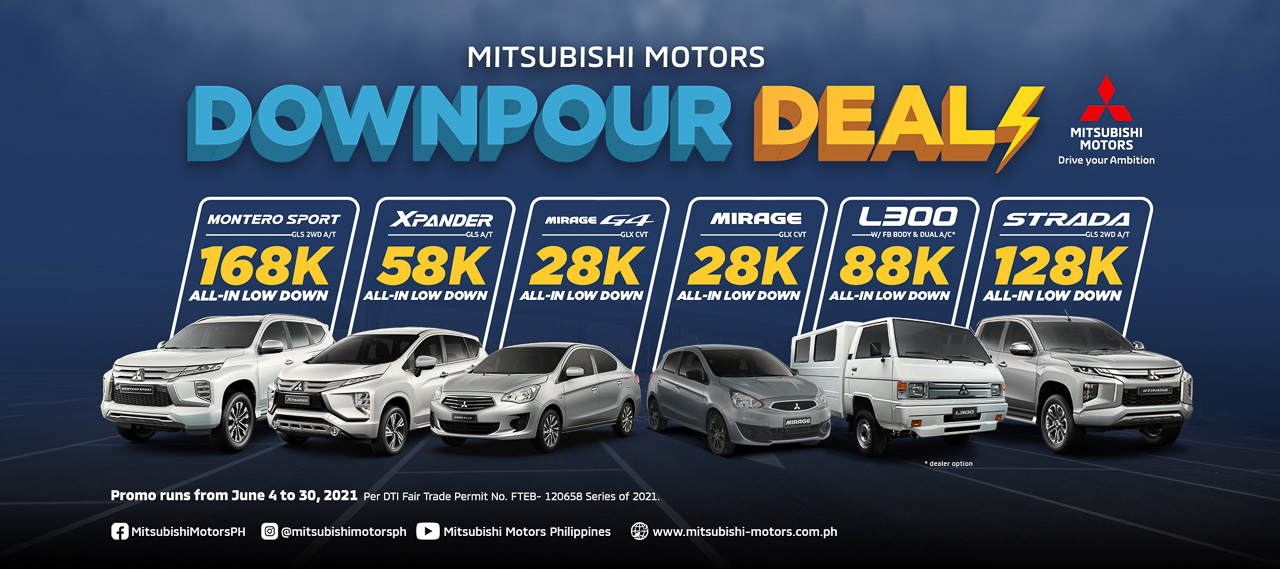 Mitsubishi PH has downpayments as low as PHP 28k this June