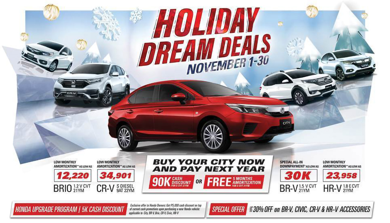 Get big discounts and great deals with Honda