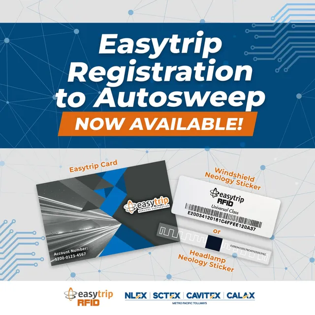 Autosweep EasyTrip RFID owners can now register on AutoSweep | AutoIndustriya