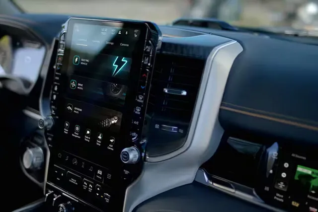 This is the production version of Ram's electric pickup truck ...