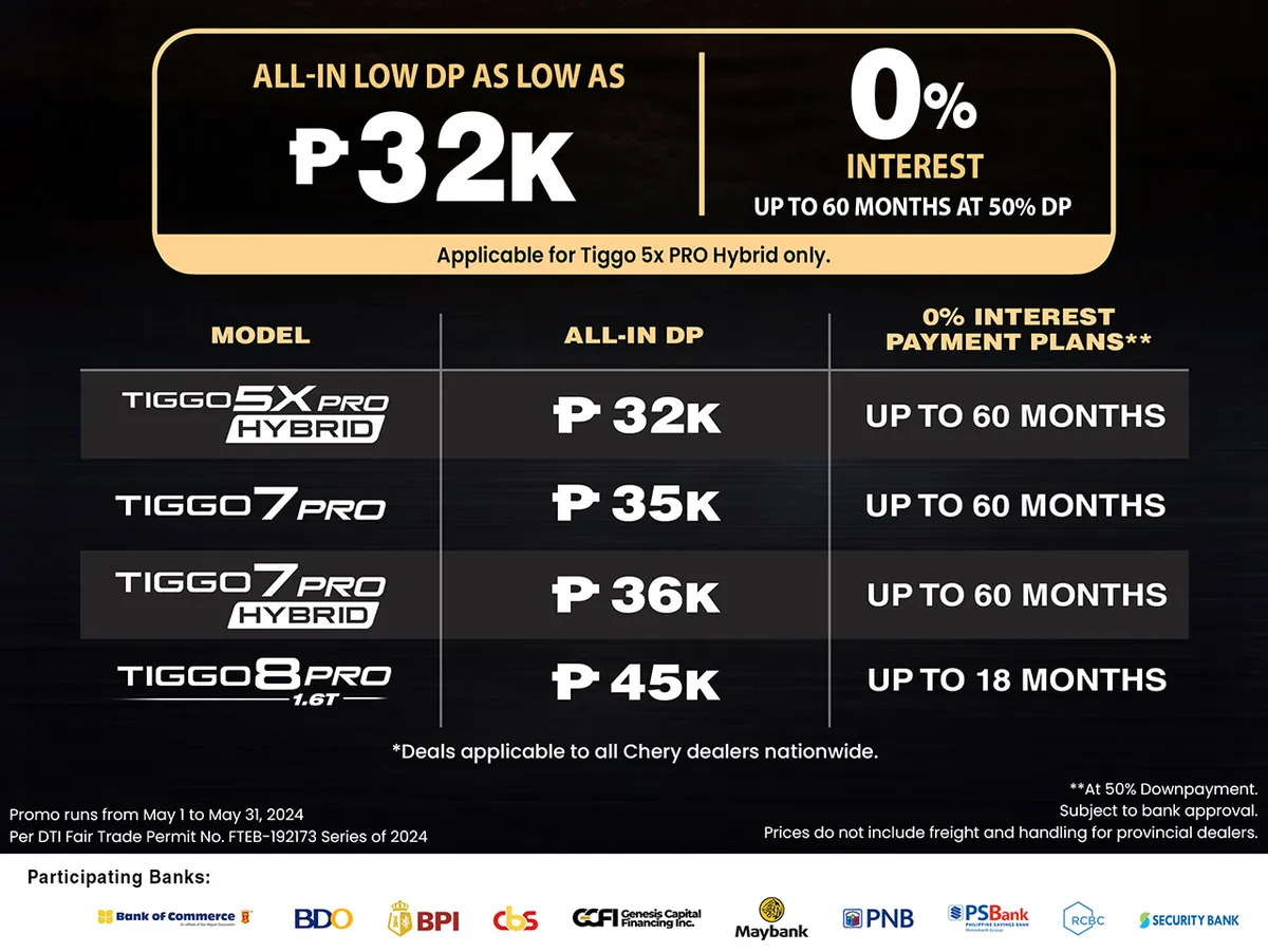 Chery Auto Ph Rolls Out Exciting Buyers’ Bonus for May 2024
