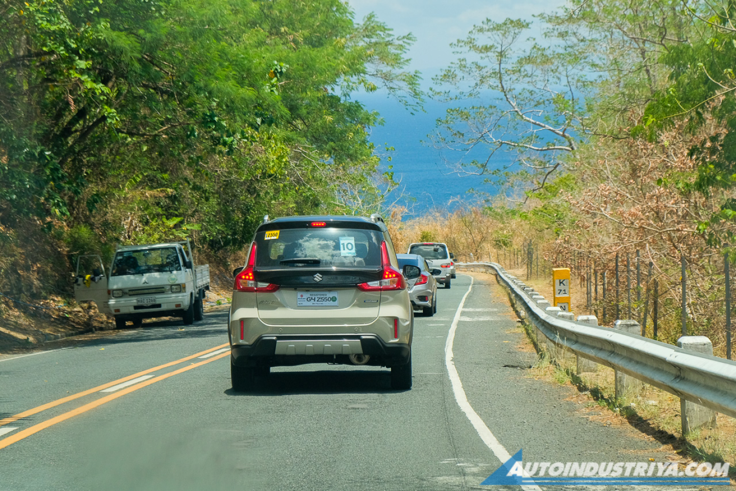 We drove 70 km in the Suzuki XL7 Hybrid and only used 1.47L of fuel