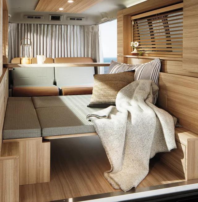 Work, sleep, relax, in the special edition Nissan Caravan MyRoom ...