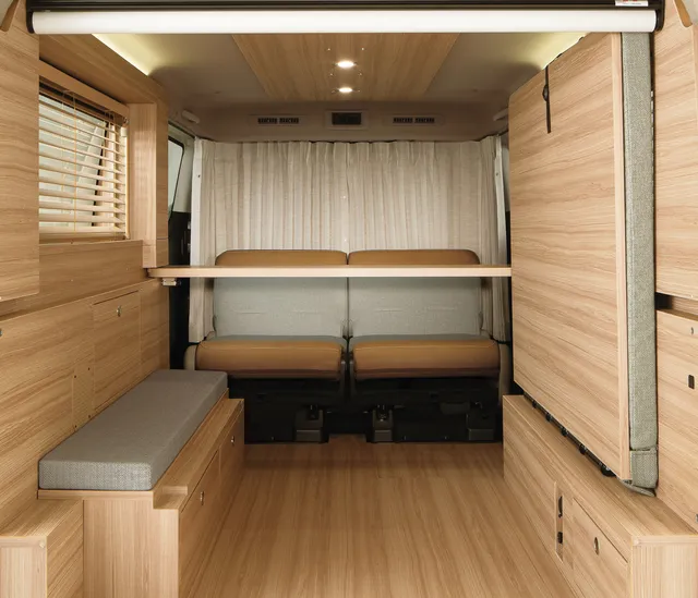 Work, sleep, relax, in the special edition Nissan Caravan MyRoom ...