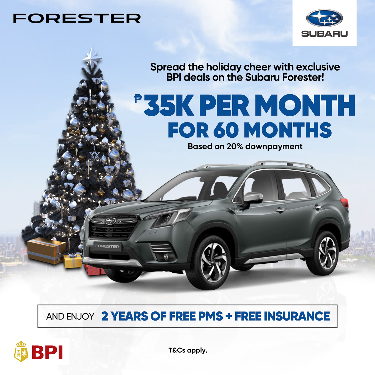 Subaru PH launches exclusive BPI holidays deals for Forester, Crosstrek