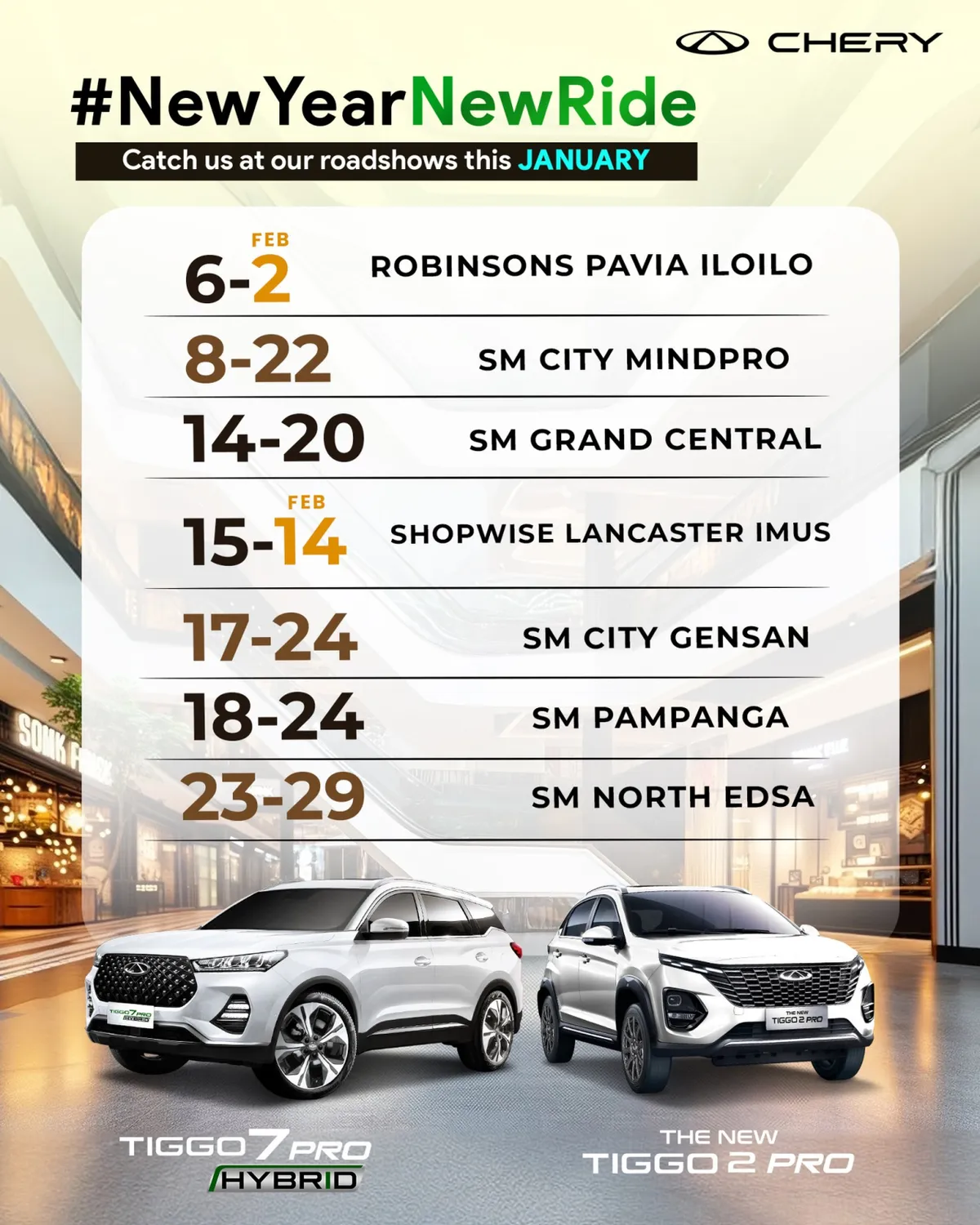 Chery PH offering PHP 810K cash discount for Tiggo 8 Pro PHEV