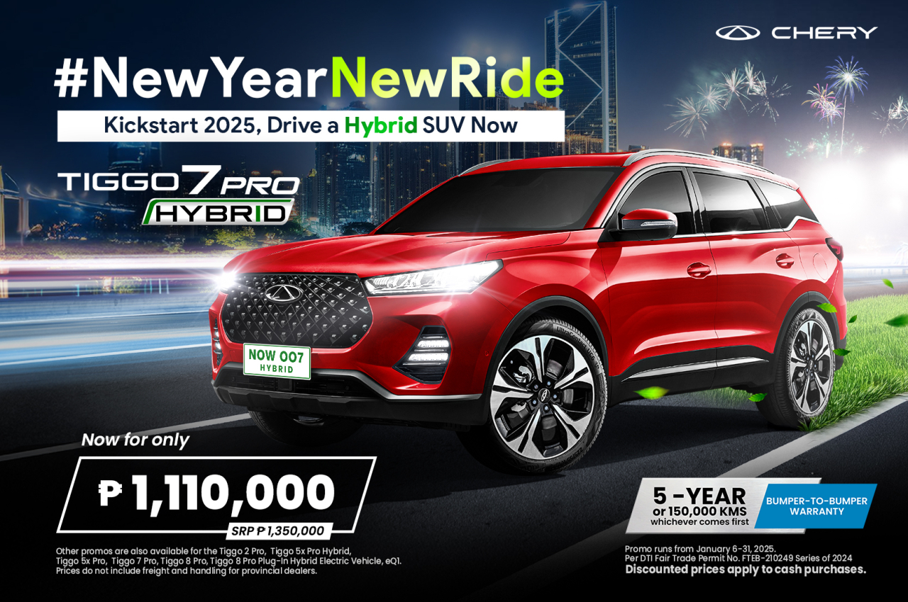 Chery PH offering PHP 810K cash discount for Tiggo 8 Pro PHEV