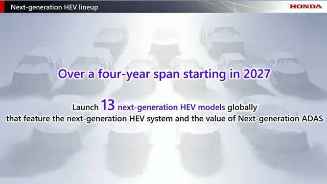 Honda to launch 13 next-gen HEV models starting in 2027 | AutoIndustriya