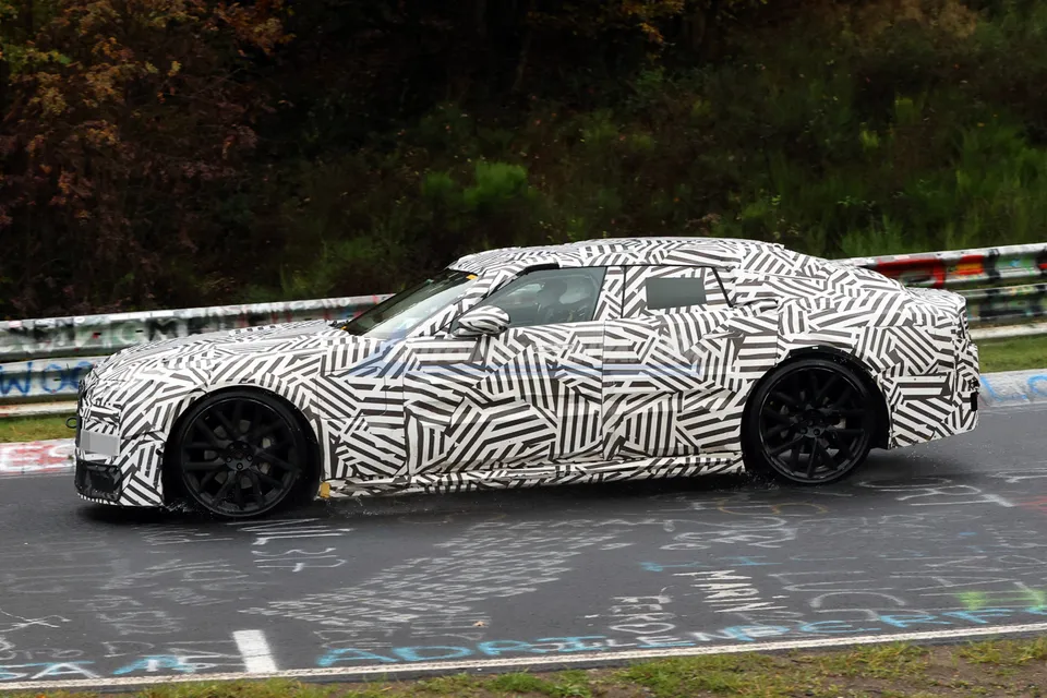 Type 00 Rear SPIED: Jaguar busy testing Type 00 EV at the Nurburgring | AutoIndustriya