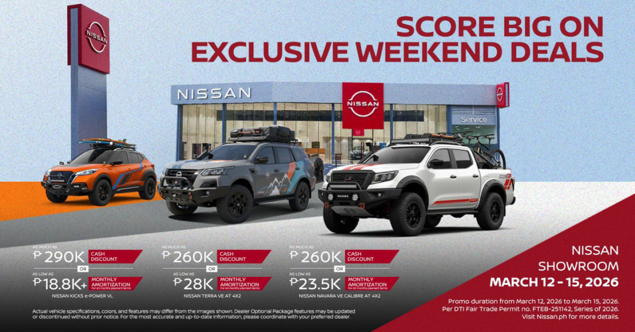 Nissan offers PHP 290K cash discount to Kicks e-Power this weekend