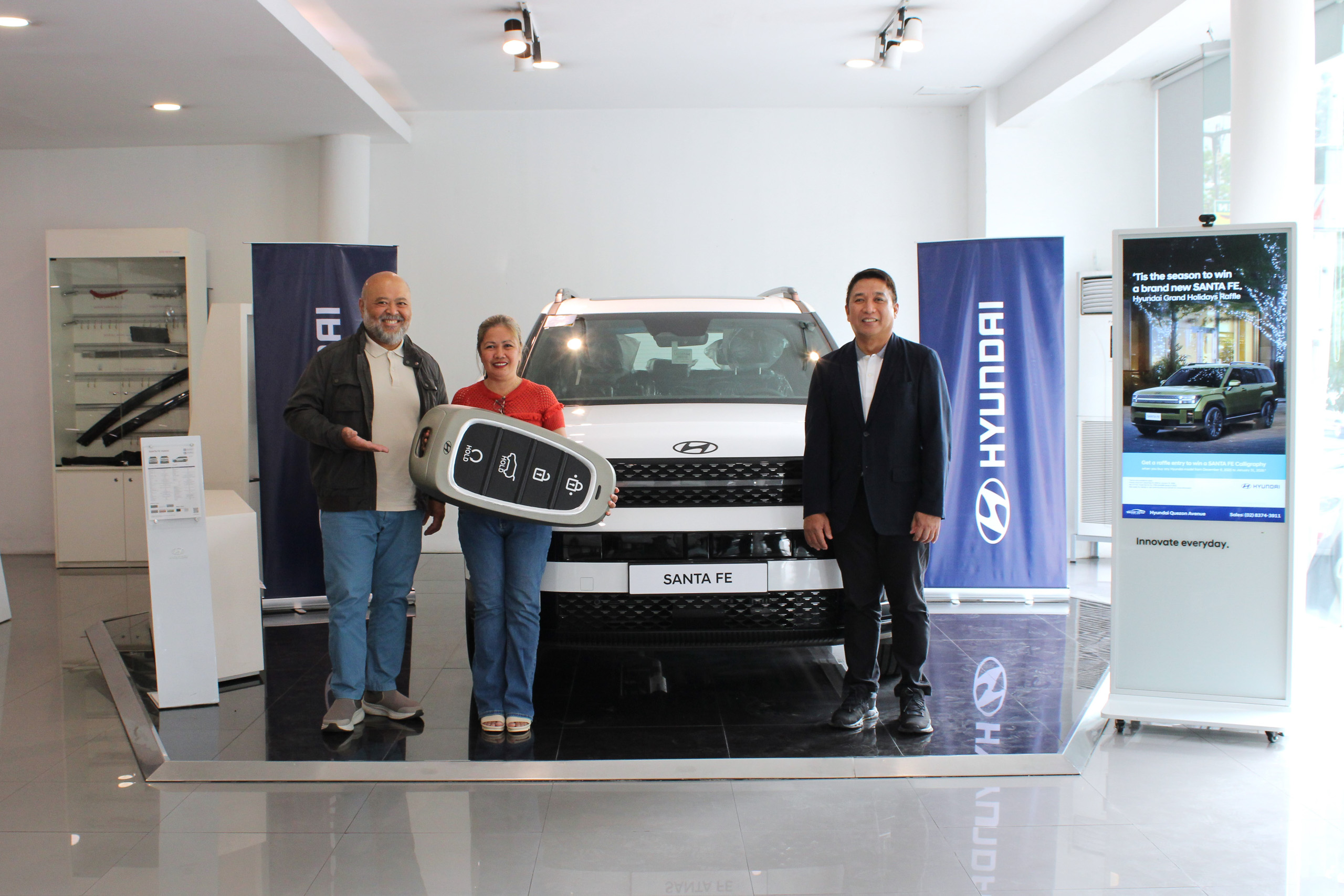 Lucky Grand Holidays Promo winner brings home brand-new Hyundai Santa Fe