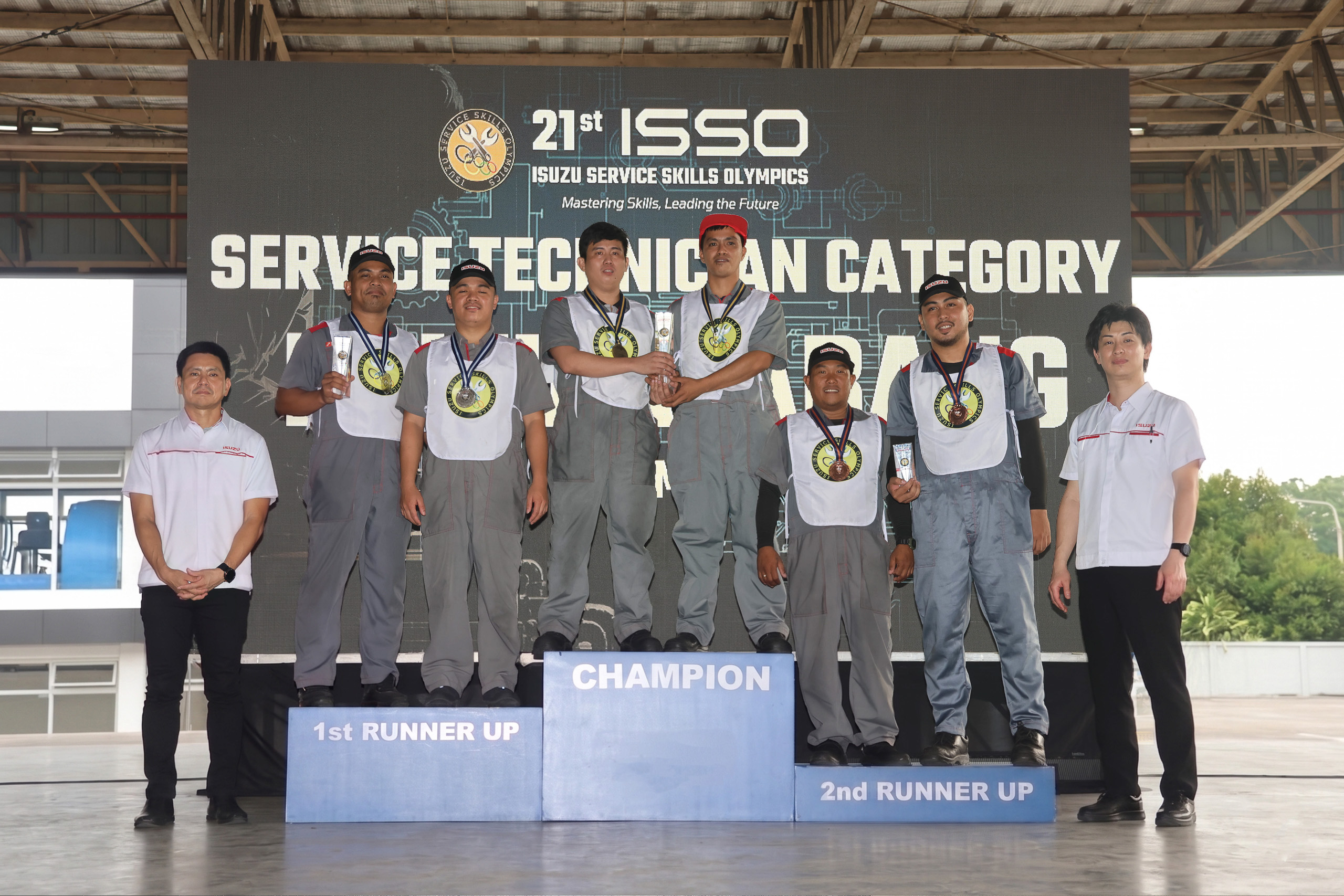 Here are the winners of 21st Isuzu Service Skills Olympics