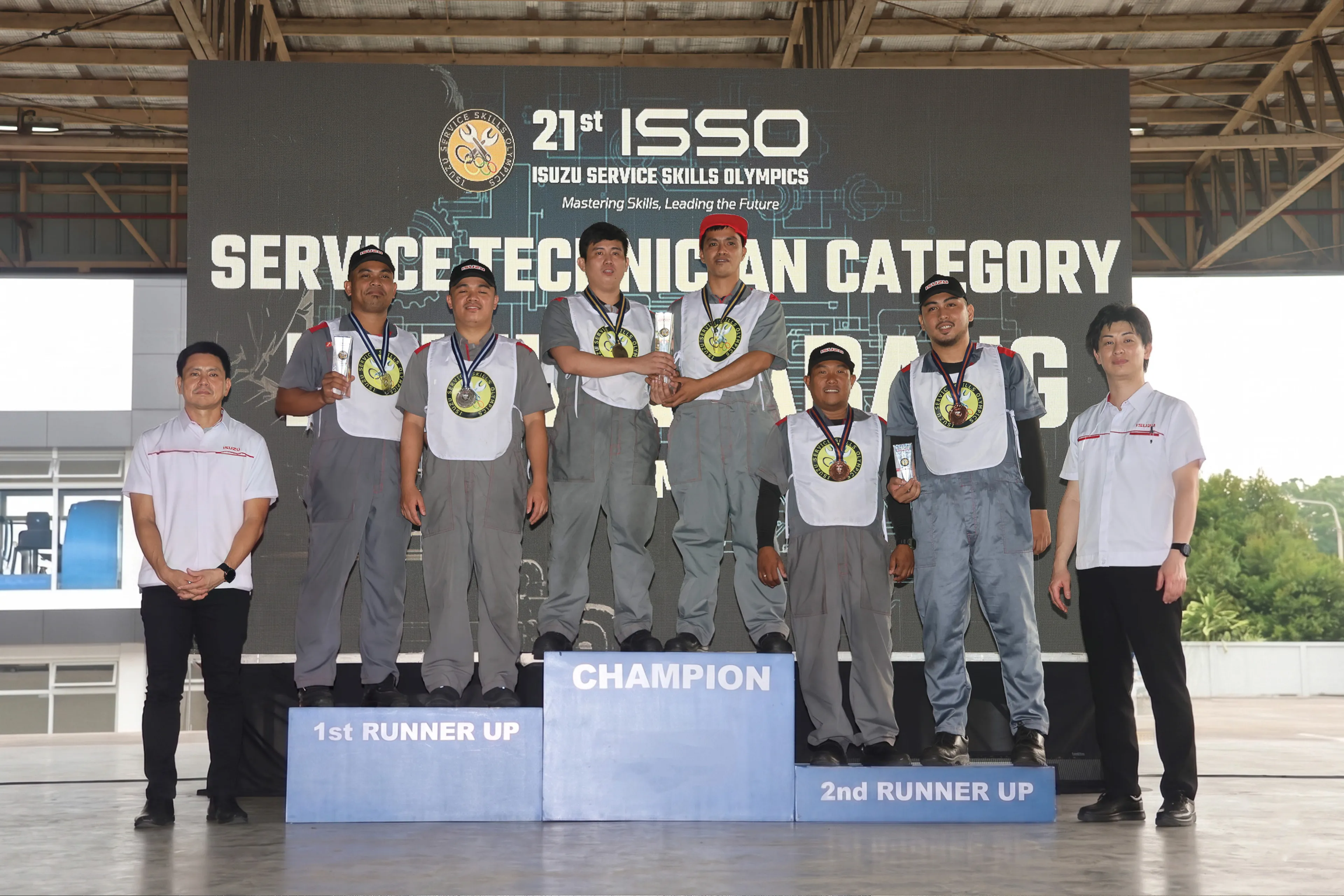 Here are the winners of 21st Isuzu Service Skills Olympics