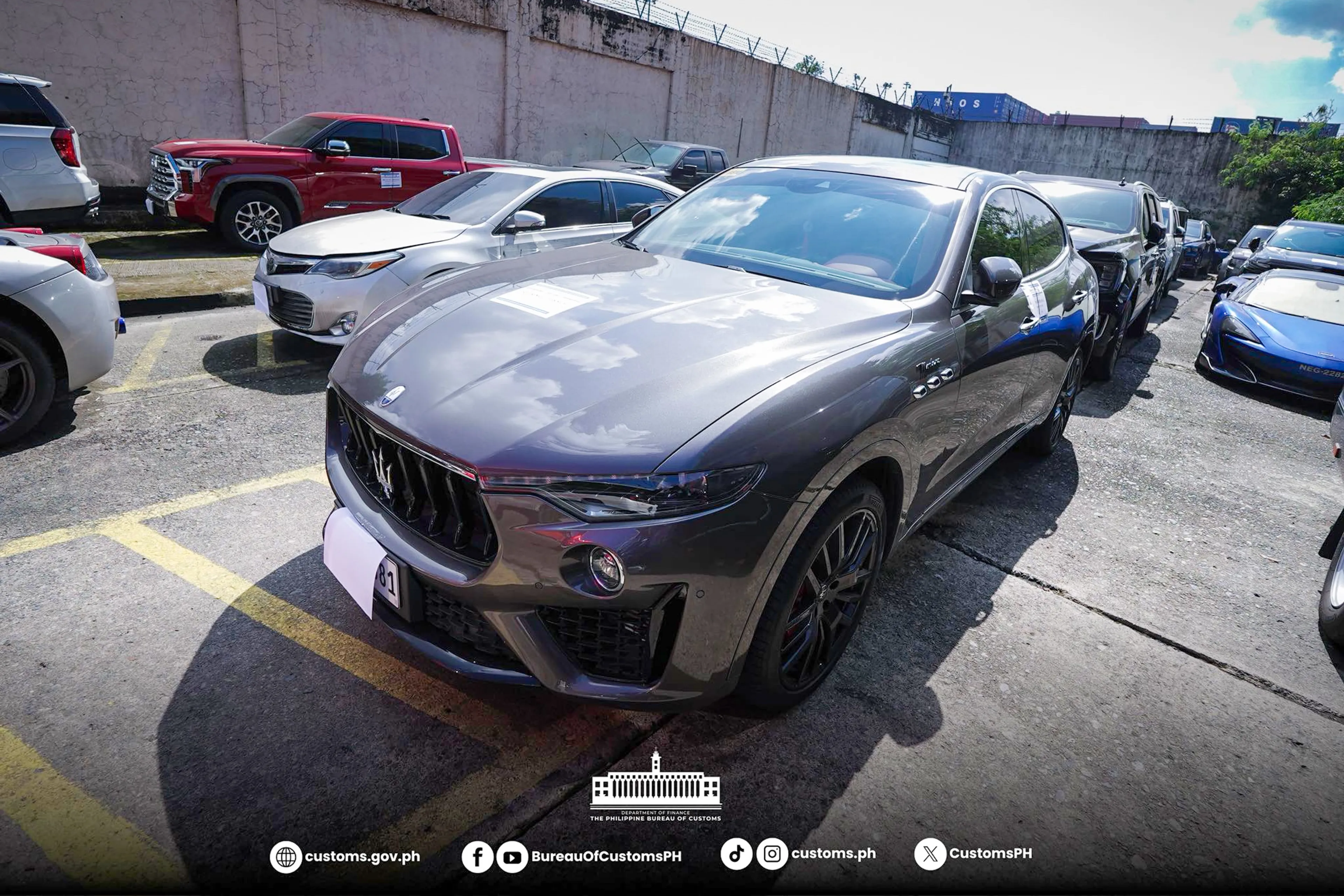Remaining seized Discaya luxury vehicles sold by BOC for PHP 12.27M