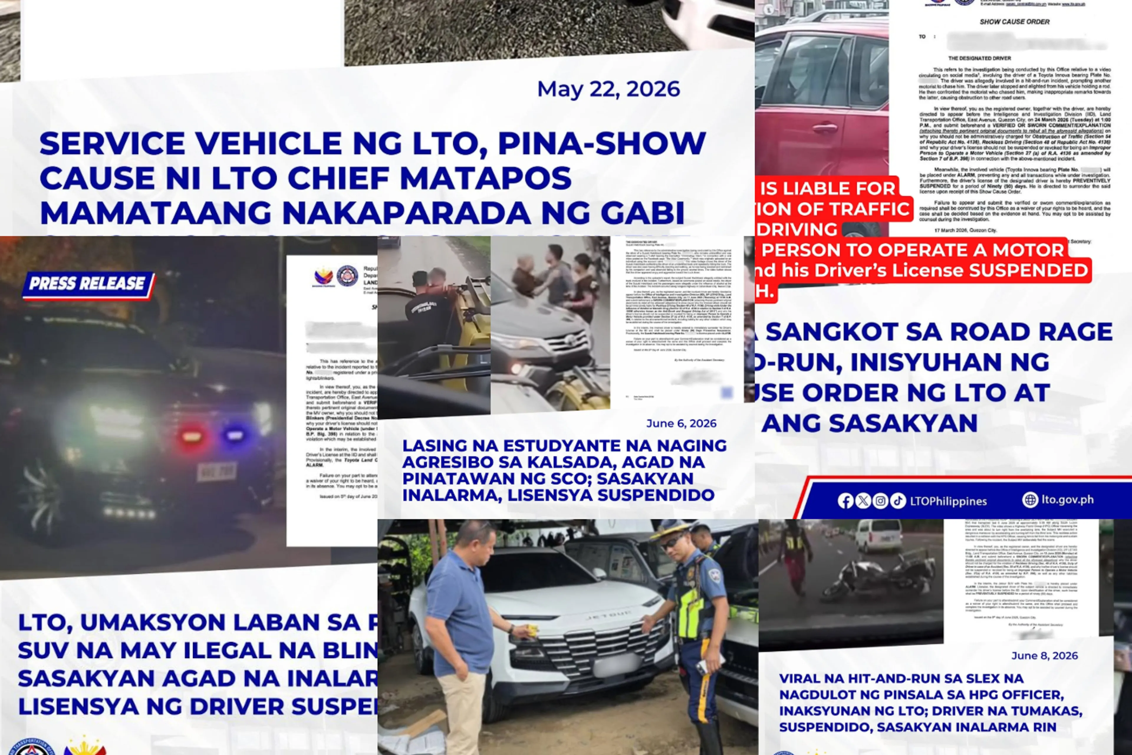 LTO: Suspended & revoked licenses now at 830 (and counting)