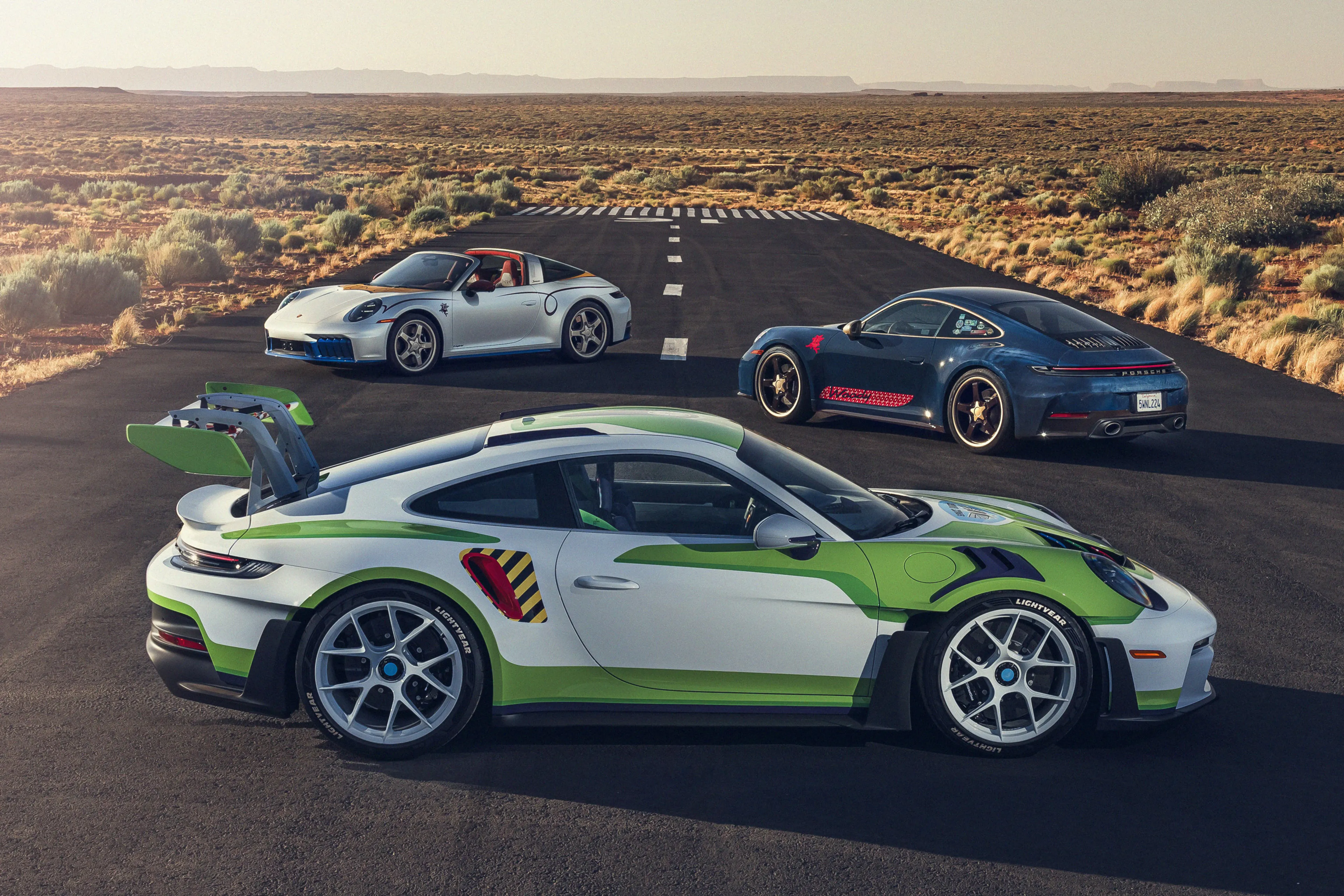 Porsche creates one-off 911s for Toy Story 5 premiere