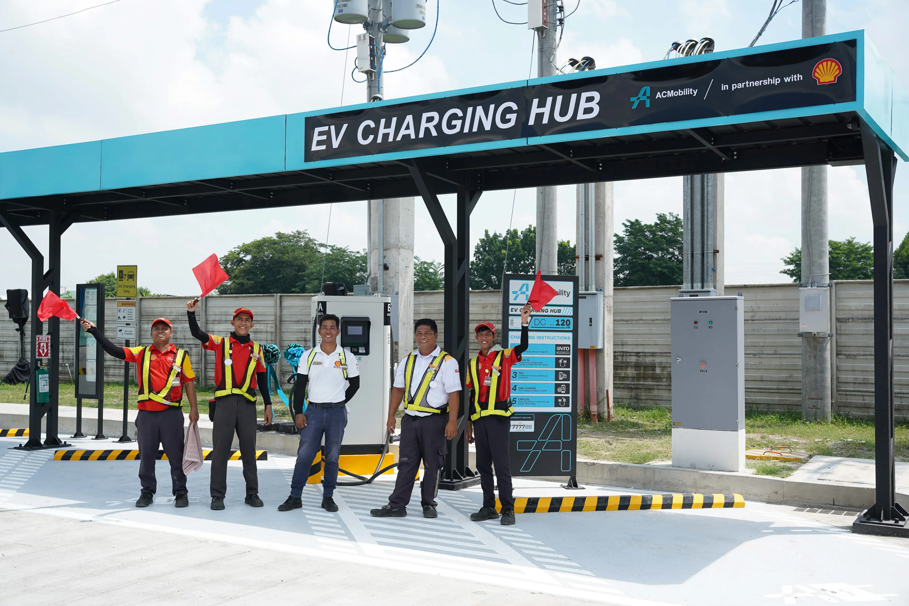 ACMobility, Shell open 8 more EV charging hubs in PH