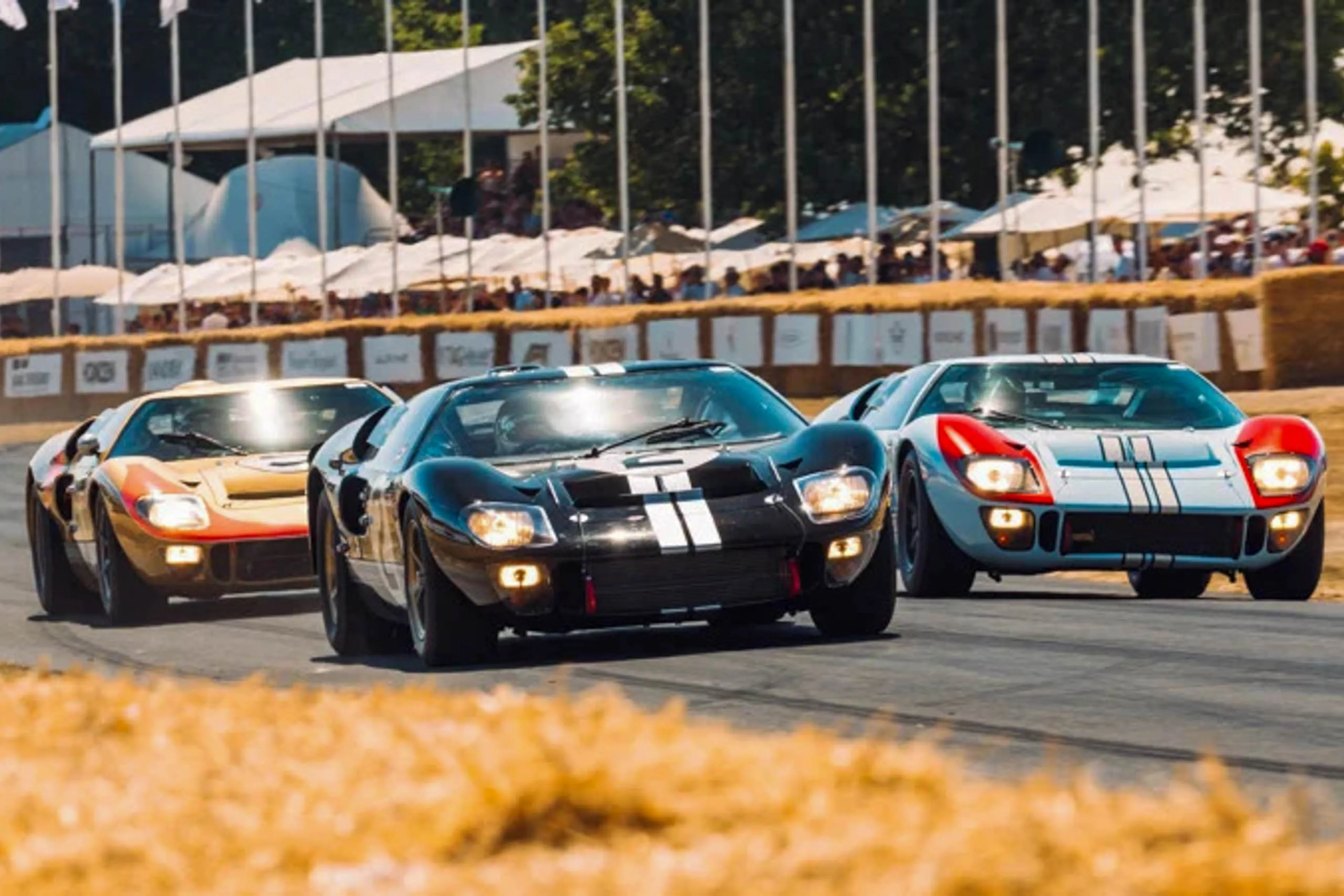 Ford's legendary 1966 Le Mans-winning GT40 trio reunites at Goodwood