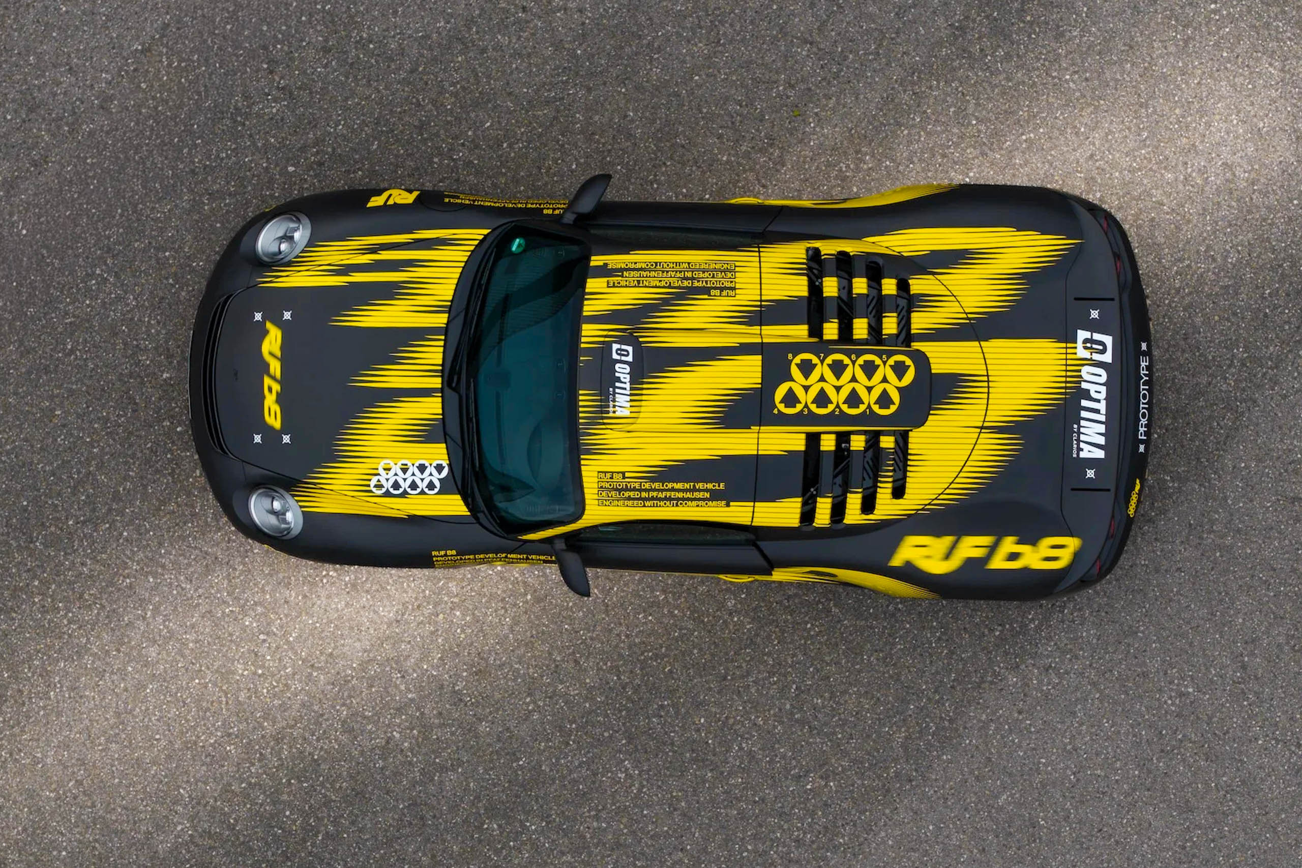 RUF unveils twin-turbo boxer-eight prototype engine at Goodwood with over 1000 HP