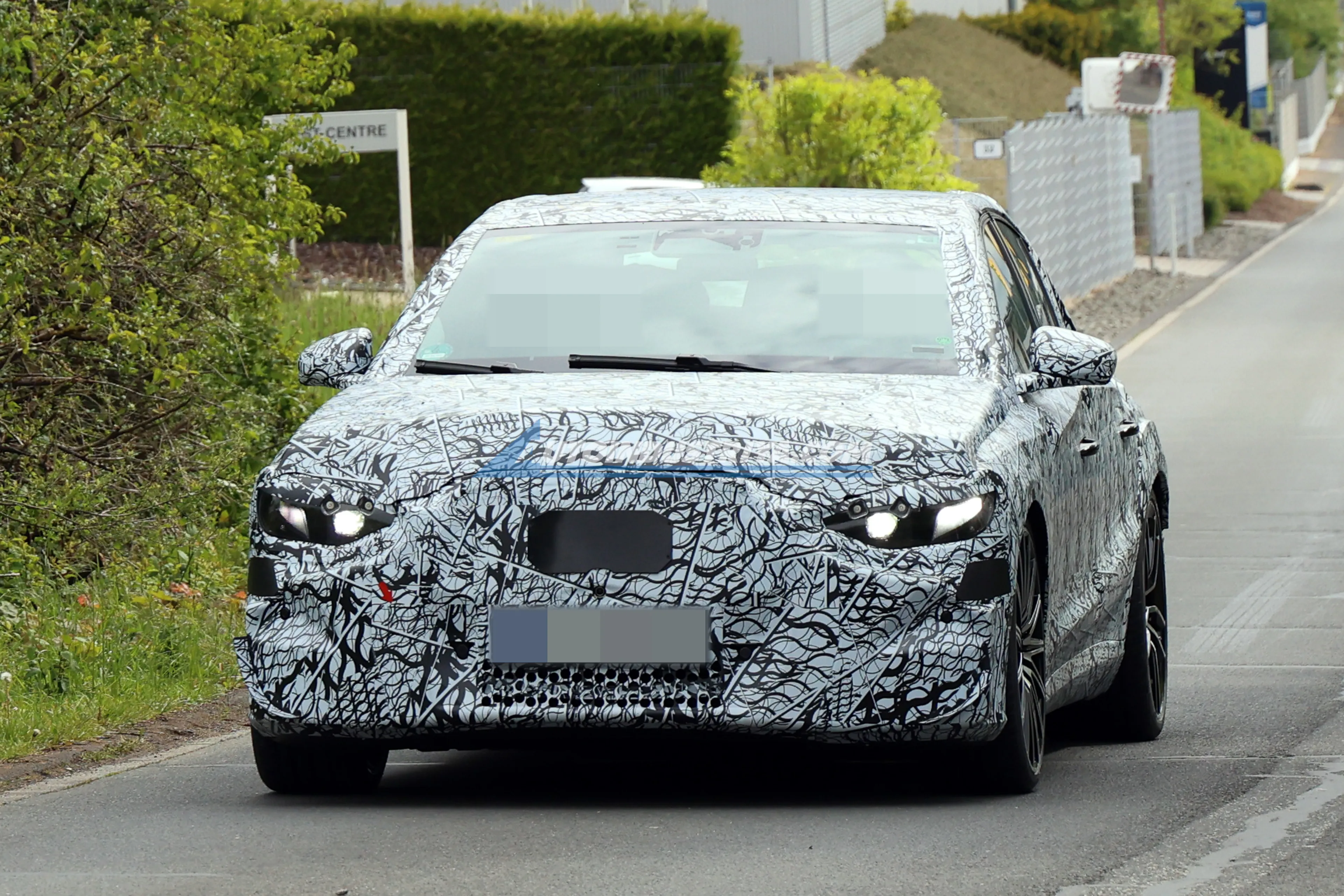 All-Electric Mercedes-AMG E 63 Performance Sedan Spied at the Nürburgring