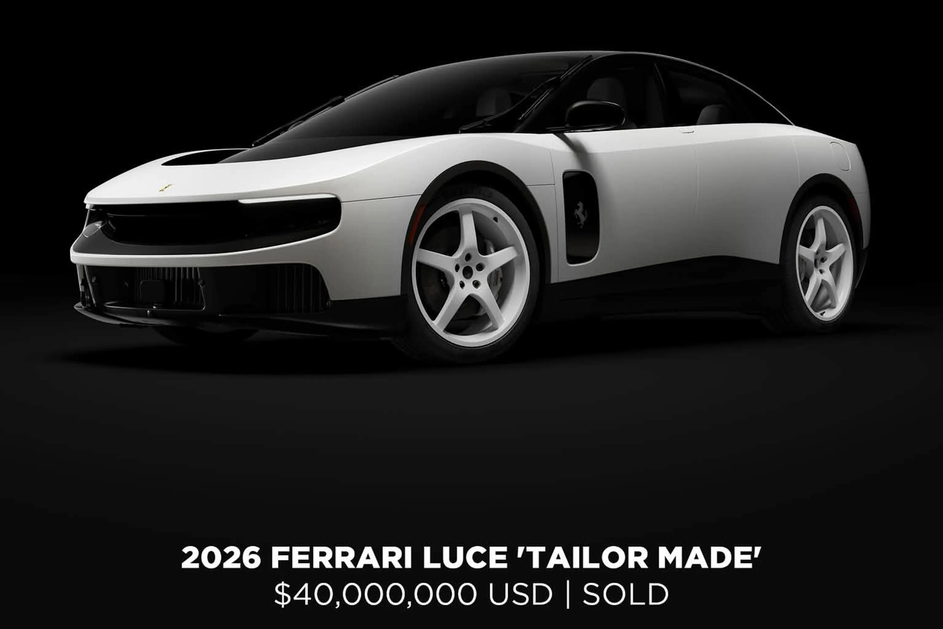 First Ferrari Luce EV Sells for Mind-Blowing $40 Million at Auction