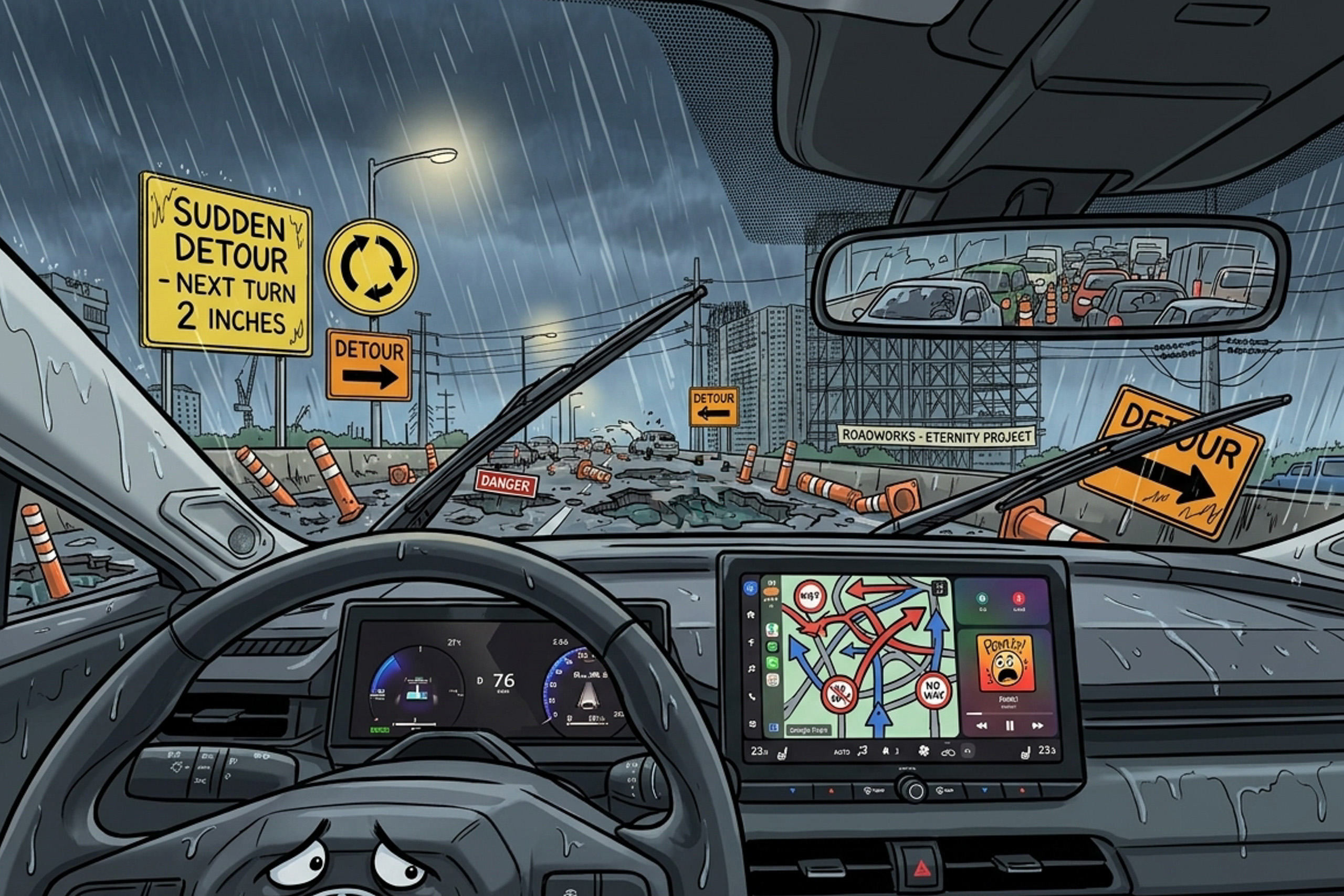 Sideswipe: A road nightmare you're forced to chug everyday