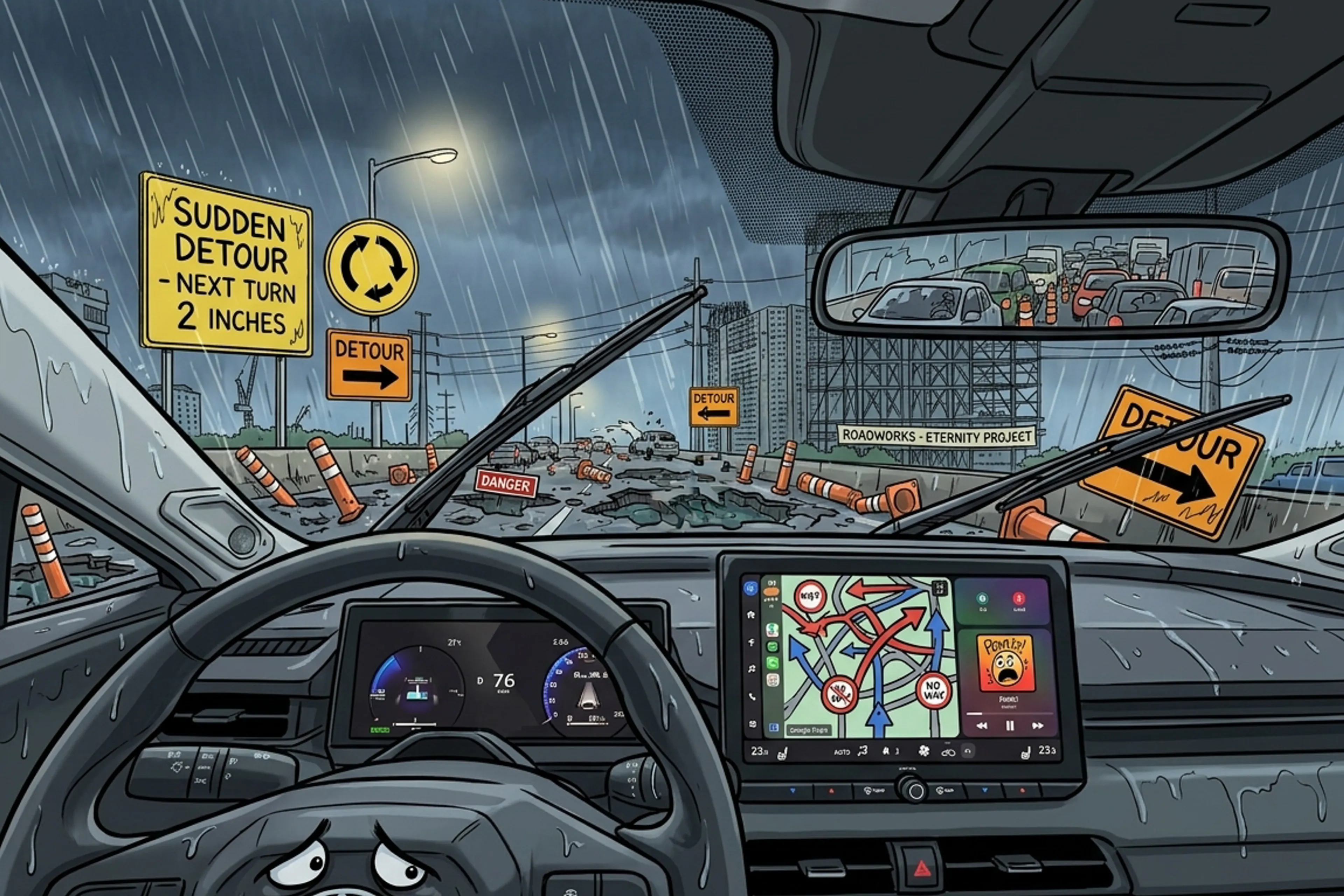 Sideswipe: A road nightmare you're forced to chug everyday