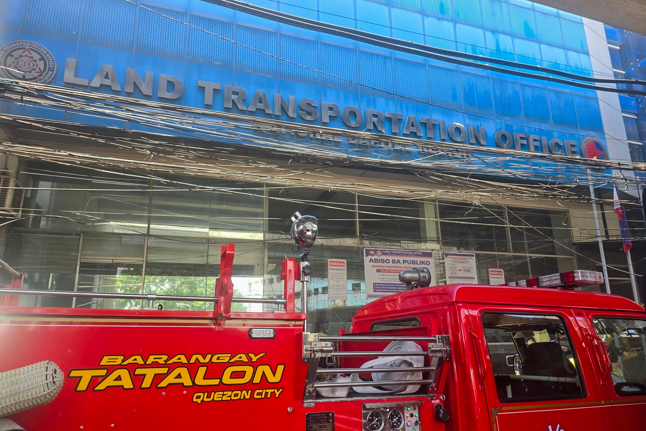 LTO-NCR HQ catches fire, operations unaffected