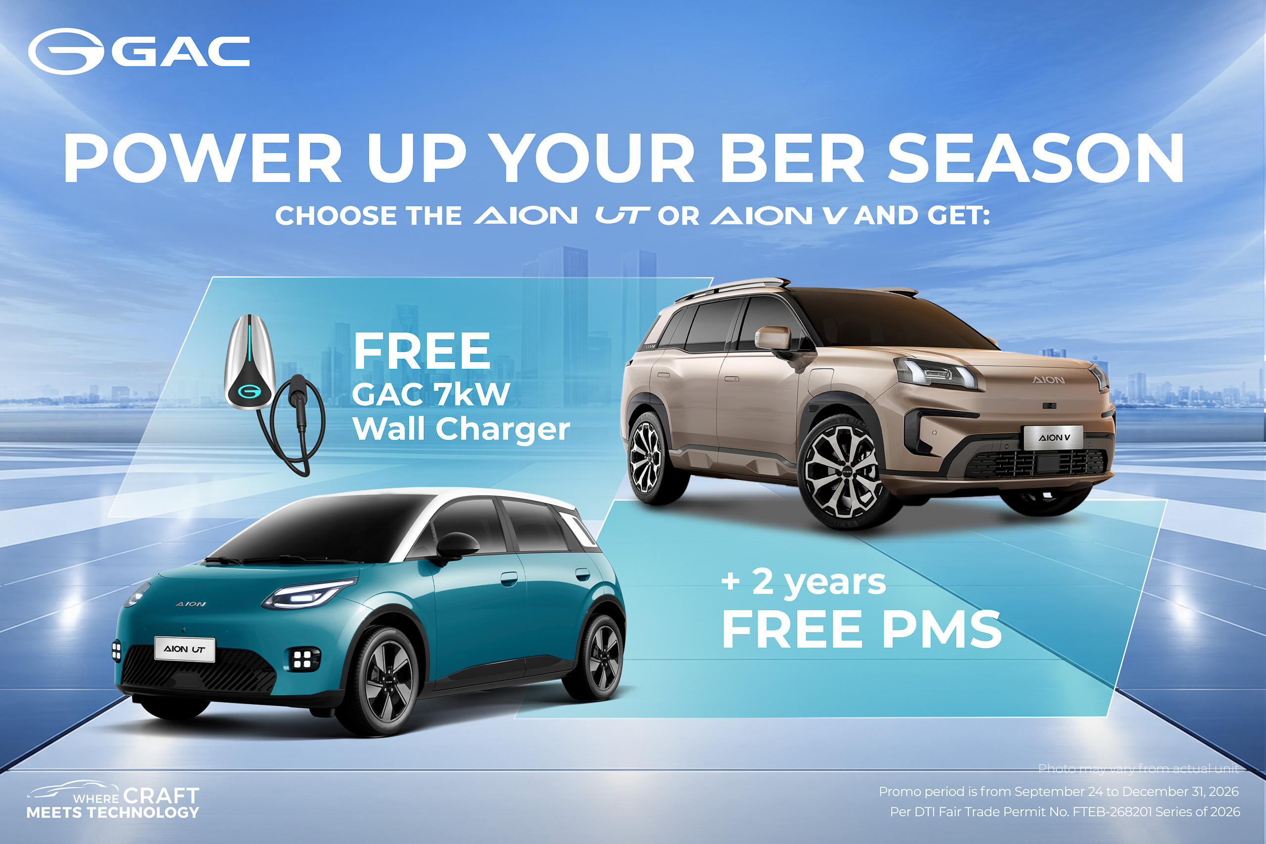 GAC Philippines offers free EV wall chargers, PMS for 'Ber months