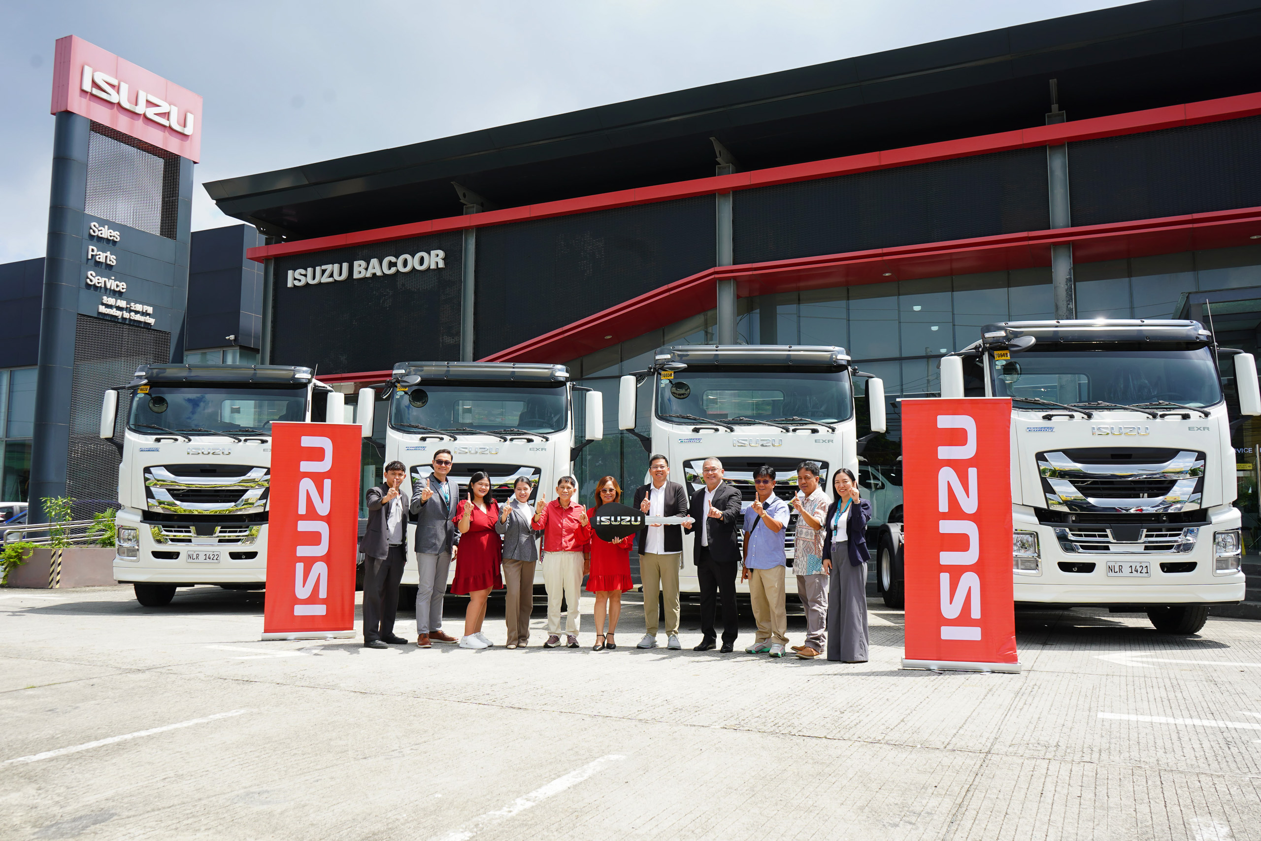 Isuzu PH turns over new heavy-duty tractor heads to Menorian Movers Inc.