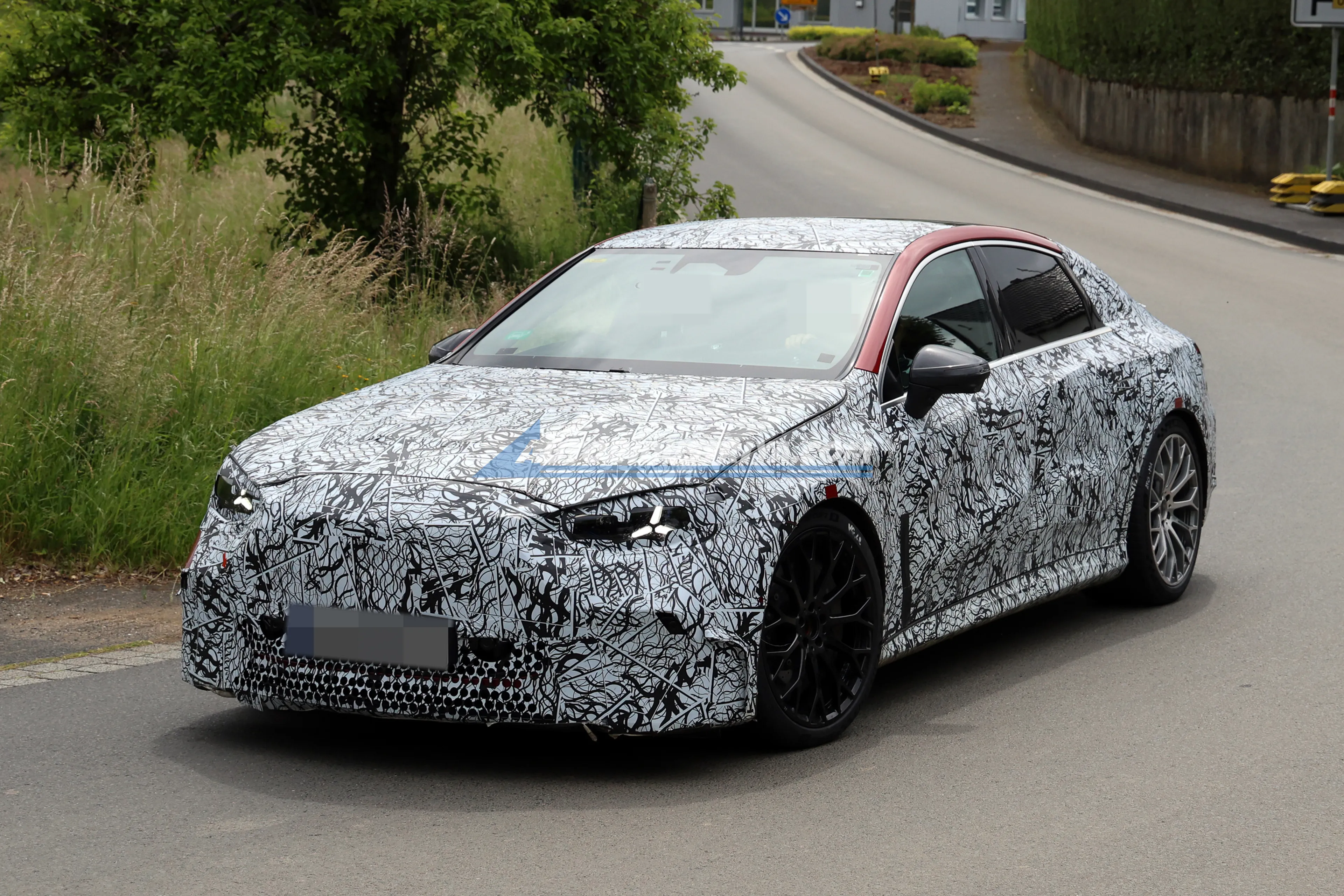 Spied: Upcoming Mercedes-AMG C-Class EV prepares to take fight with BMW i3M