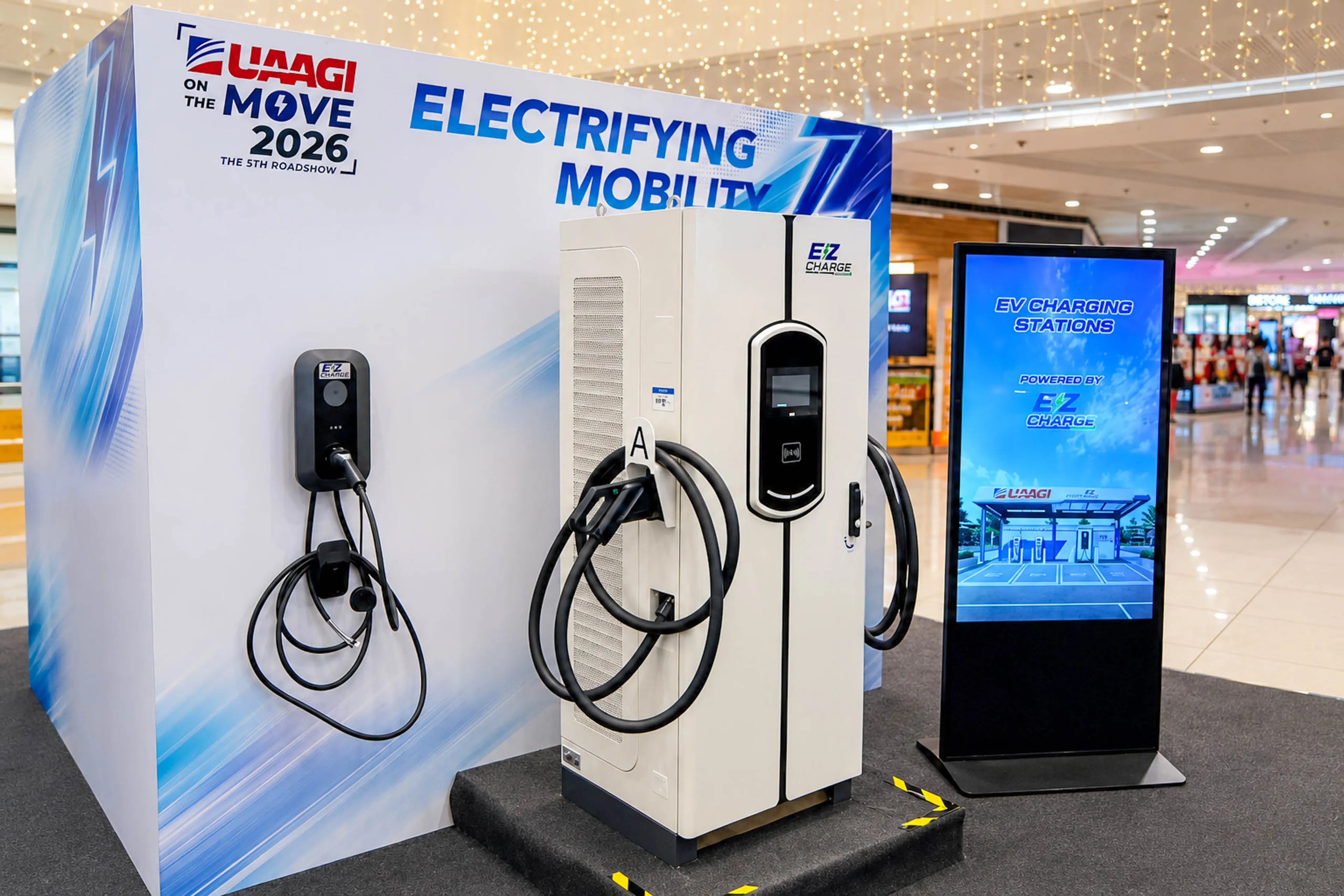 Tackling range anxiety: UAAGI Mobility previews 'EZ Charge' solutions at SM Megamall