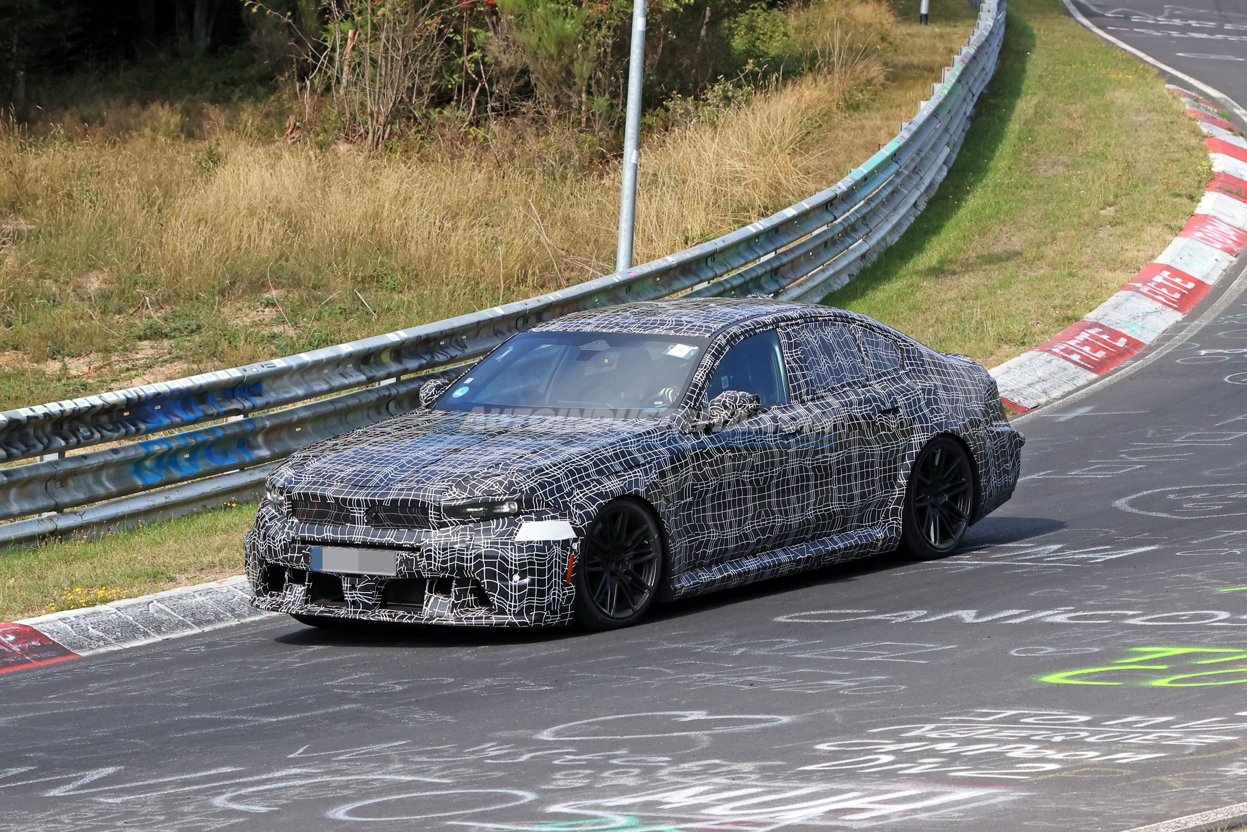 SPIED: BMW busy testing Neue Klasse M5 at the Nürburgring