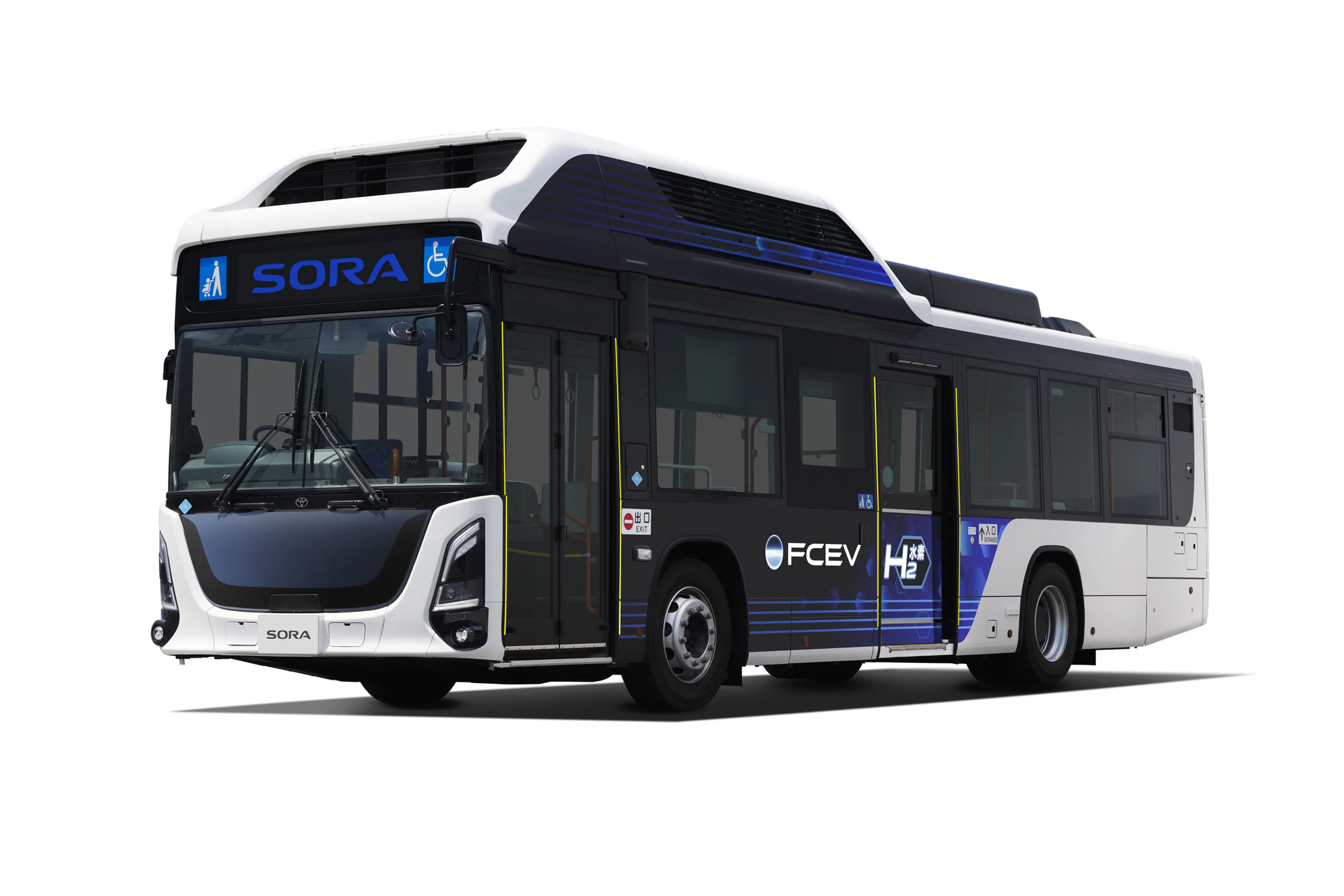 Isuzu and Toyota fuel cell route bus launched with 300 km range
