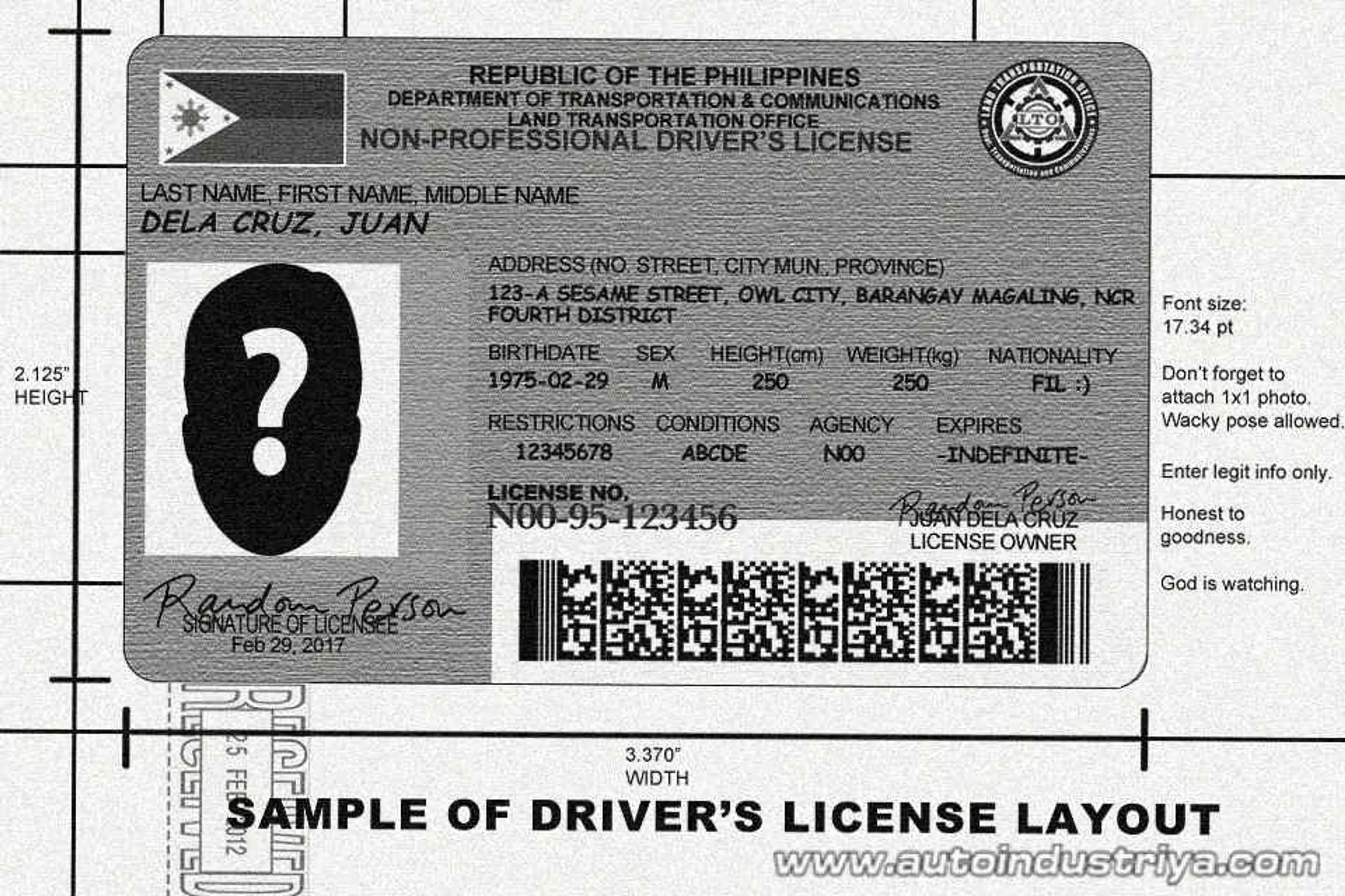 Recto-based organization looking to supply LTO with license cards