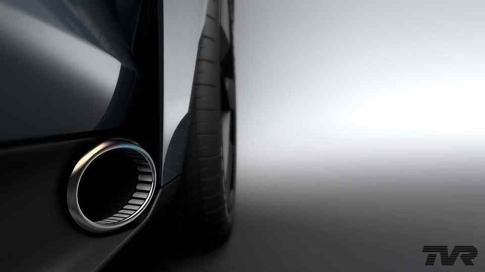 TVR shows side exhaust of all-new model, debuts September 8
