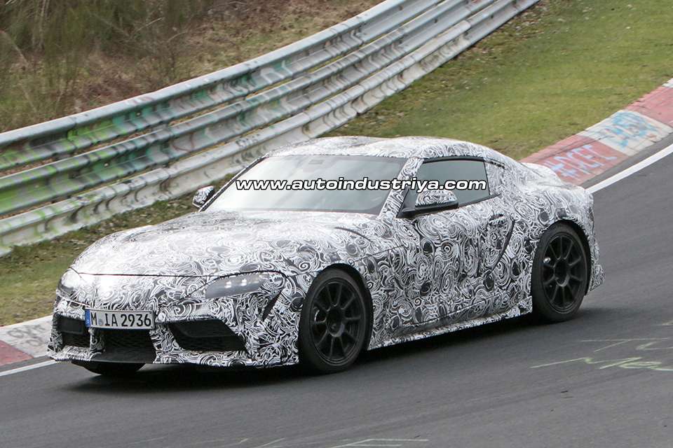 Toyota Supra caught with new interior at the 'Ring
