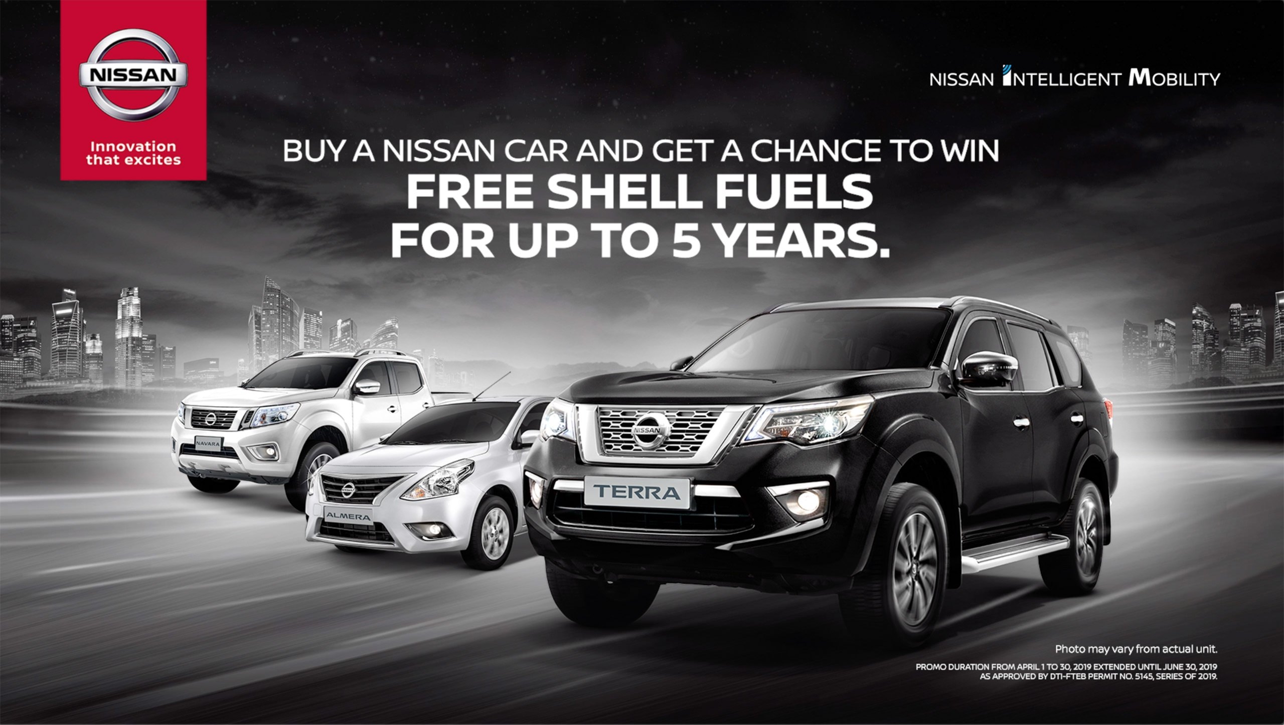Buy a new Nissan get a chance to win Shell Fuel for 5 years