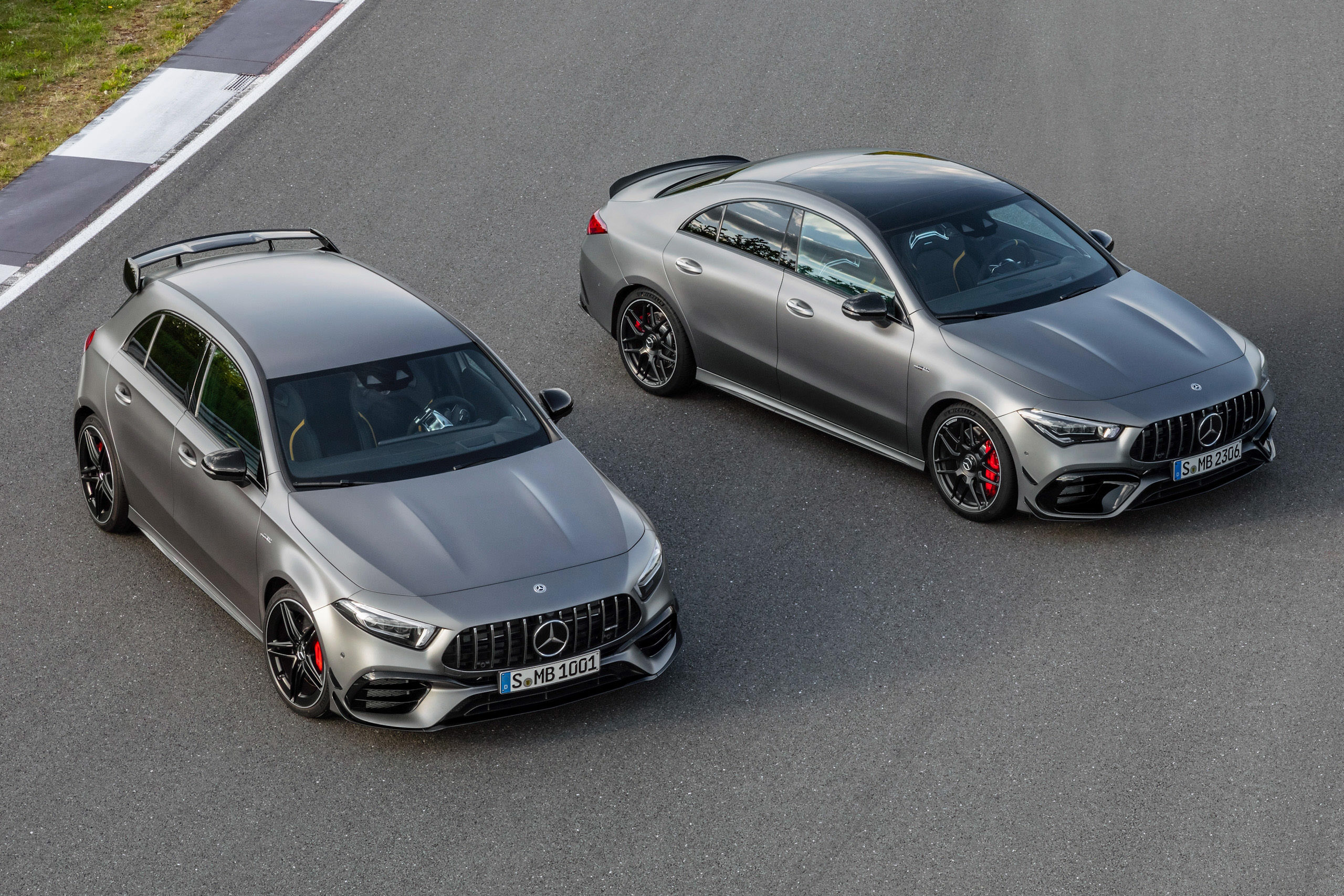 AMG shoves 421 HP 2.0L engines into the two smallest Mercs