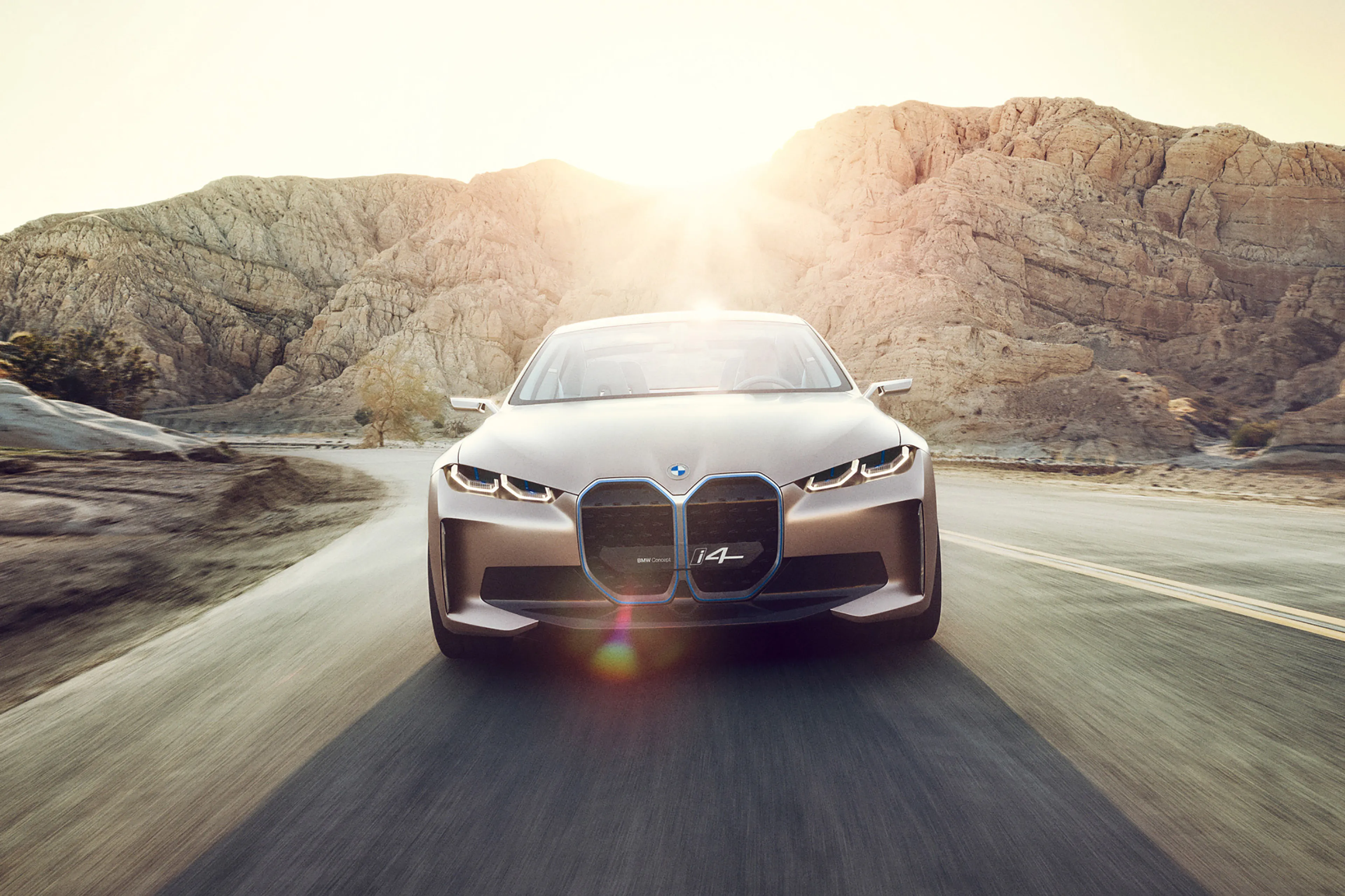 The grille on this BMW i4 Concept is the strangest thing you'll see today