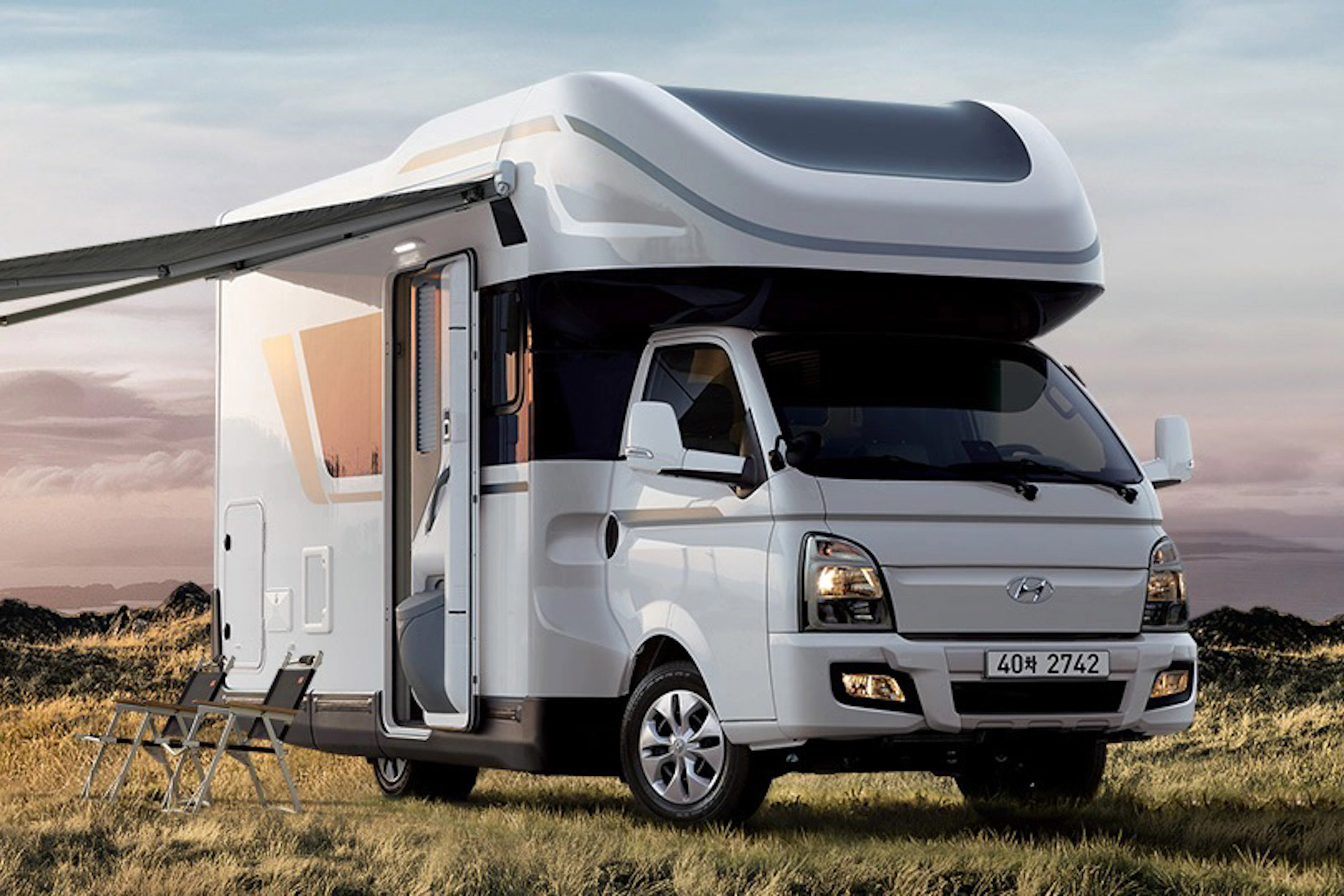 We'd love to spend a night in the Hyundai Porest campervan