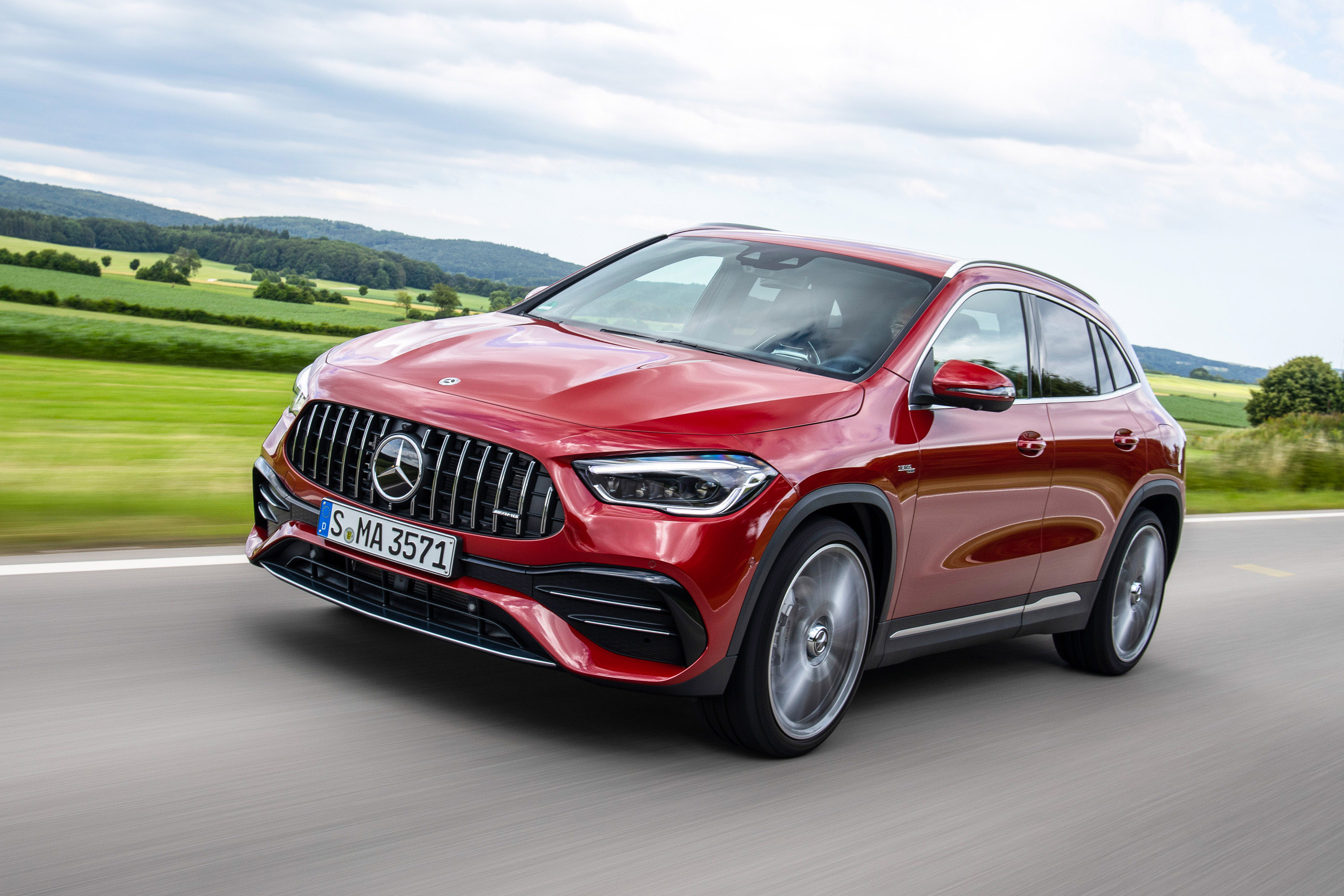 This is the 300 HP Mercedes-AMG GLA 35