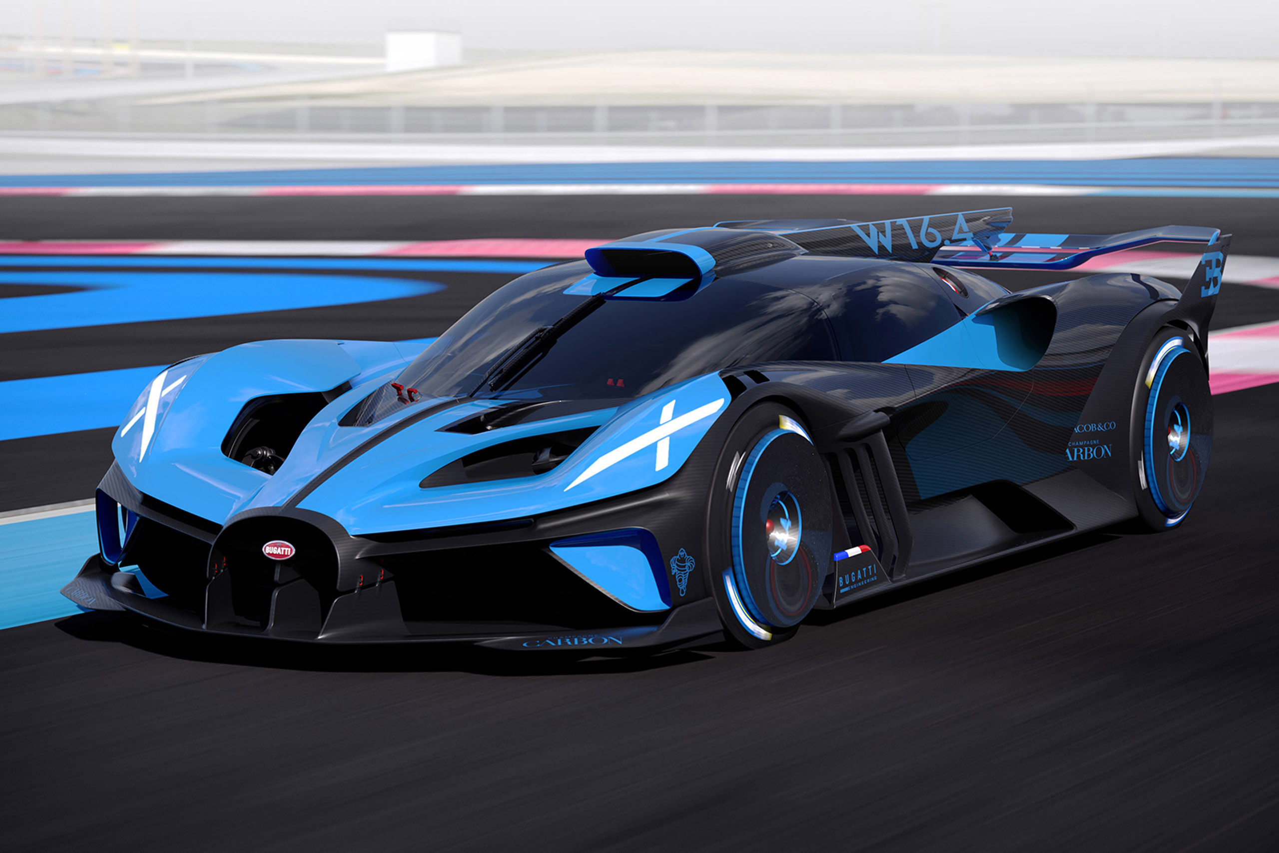 We want Bugatti to hit 500 km/h with their Bolide