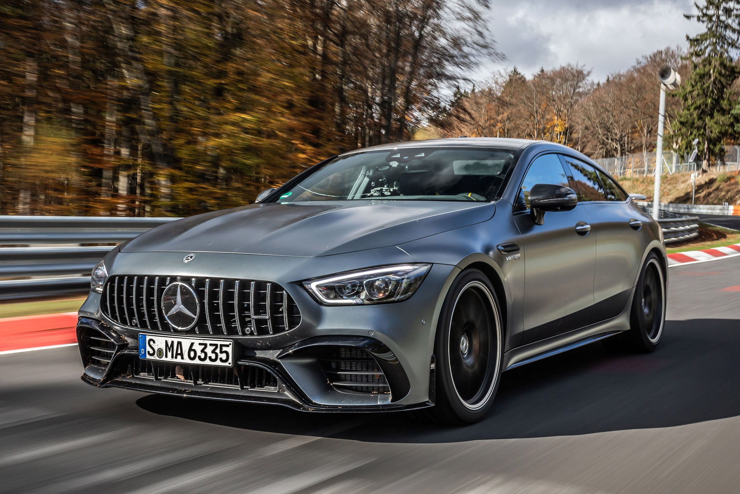 Watch the Mercedes-AMG GT 63 S beat the Nurburgring sedan lap record