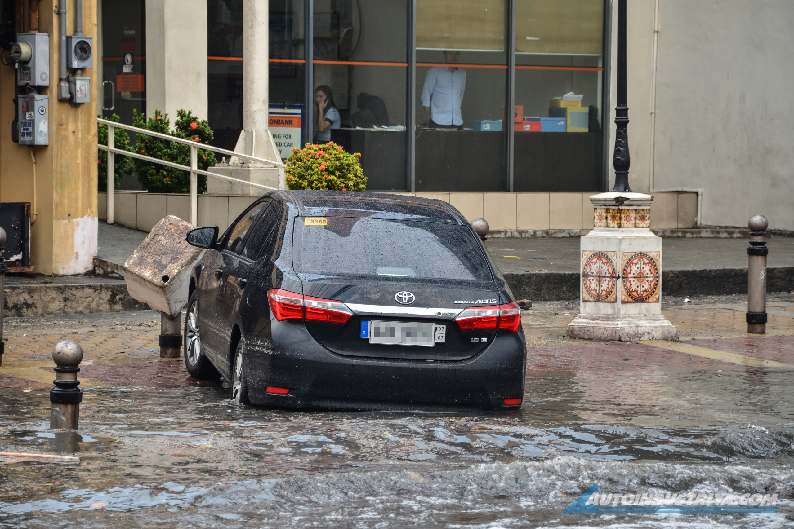 How much does a carwash charge for flooded interiors?