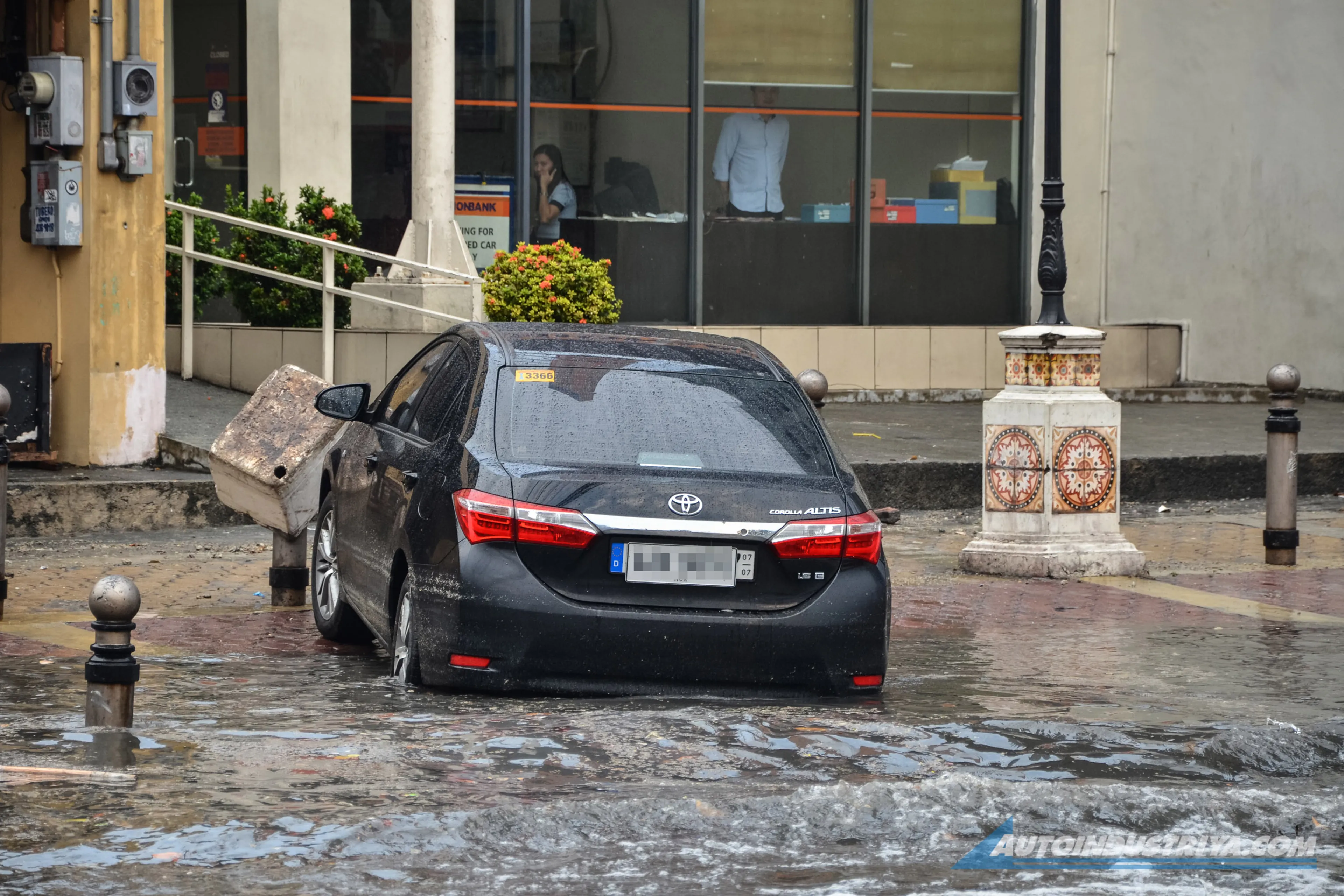 How much does a carwash charge for flooded interiors?